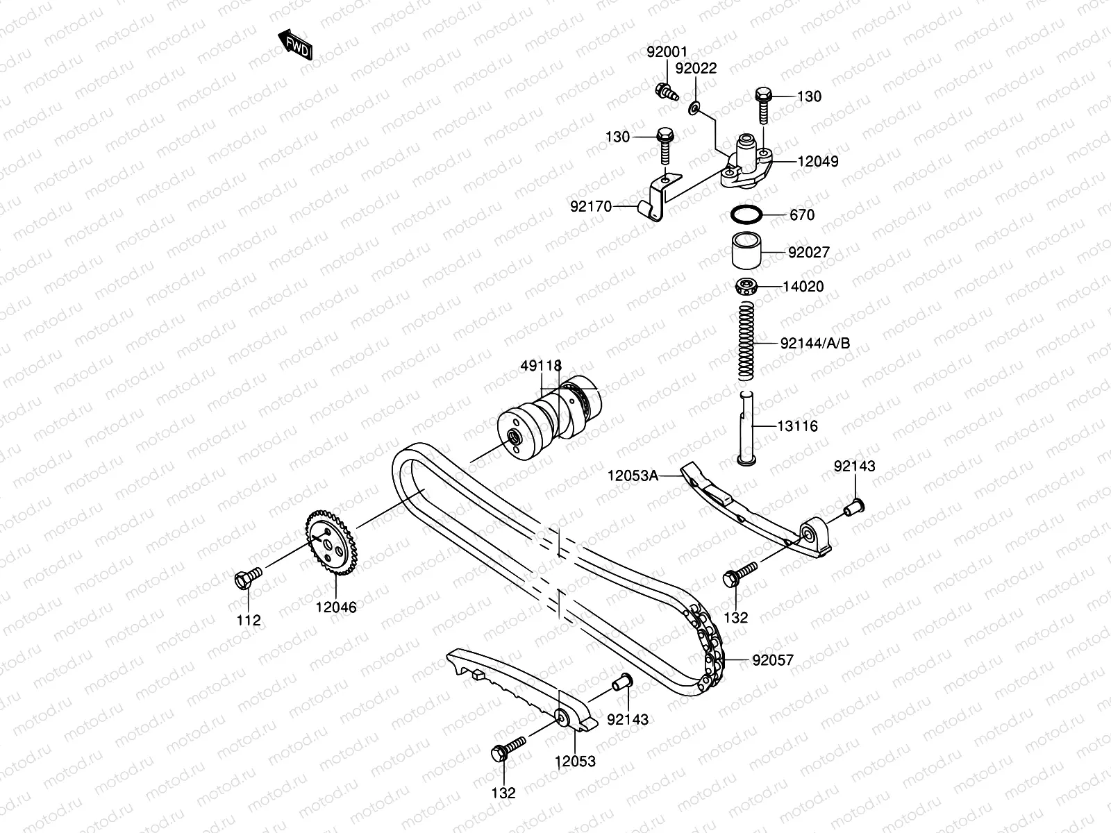 6 - CAMSHAFT/TENSIONER