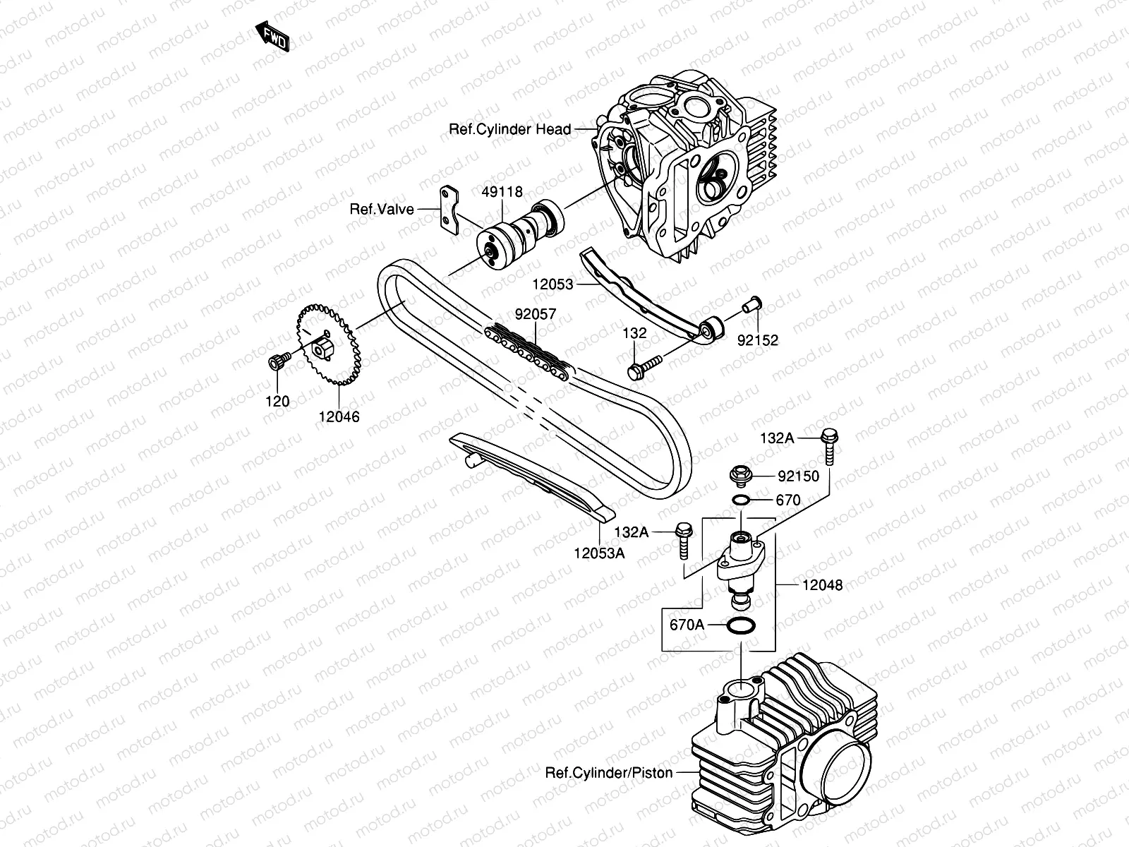 6 - CAMSHAFT/TENSIONER