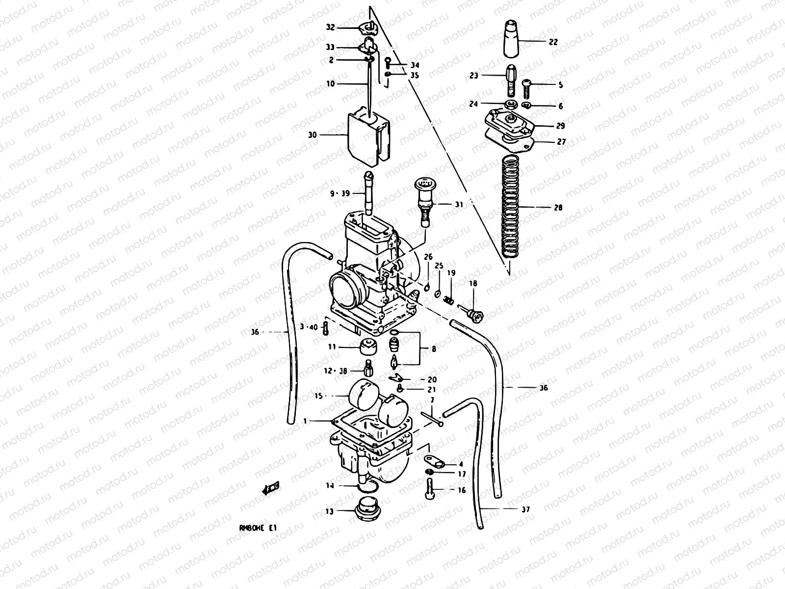 6 - CARBURETOR (MODEL E)