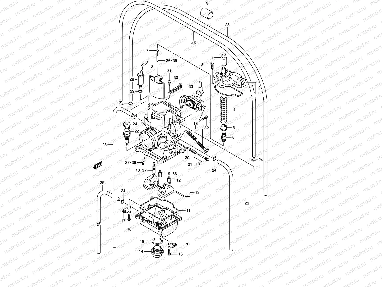 6 - CARBURETOR (MODEL K1)