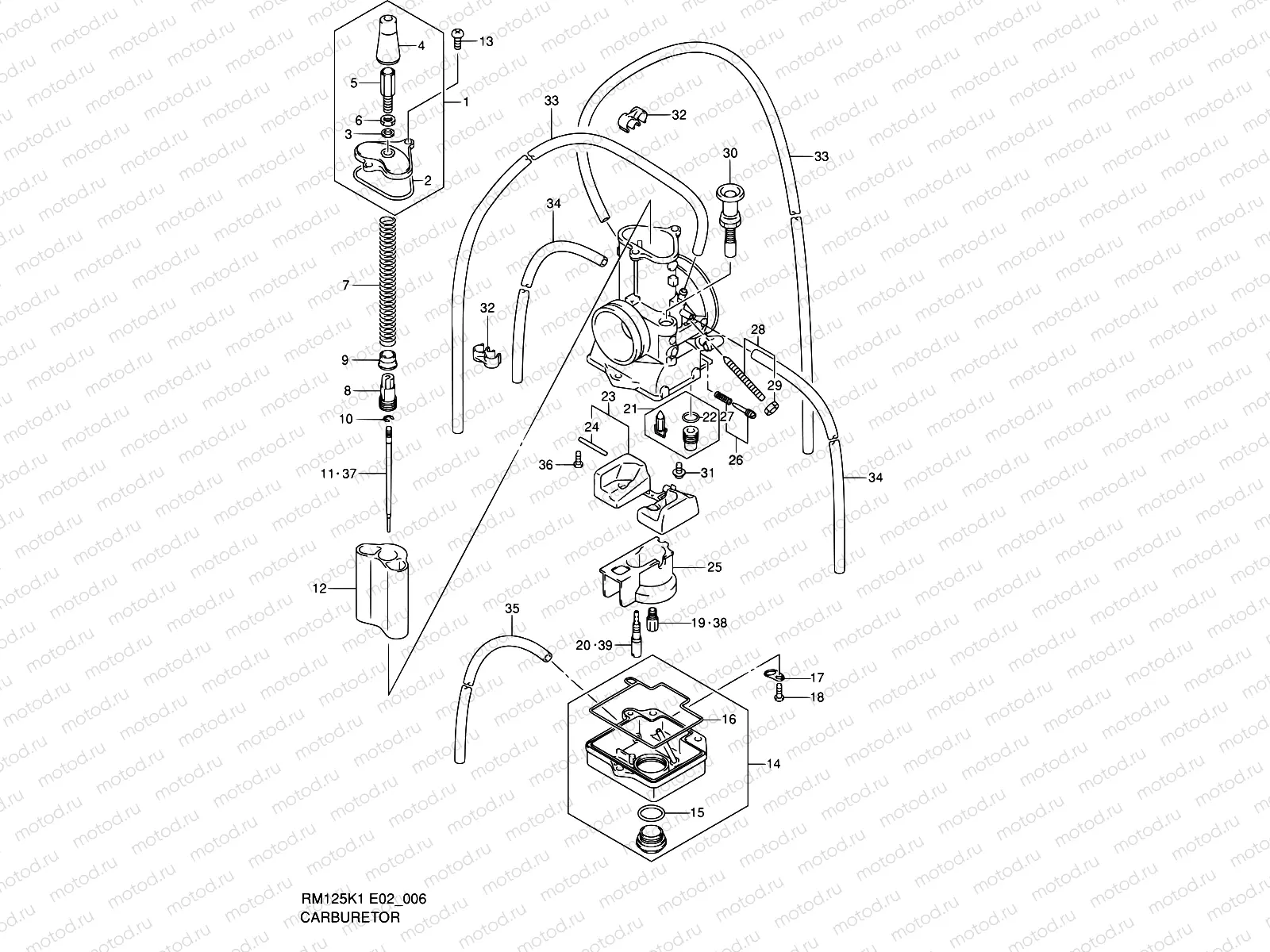 6 - CARBURETOR (MODEL K1)