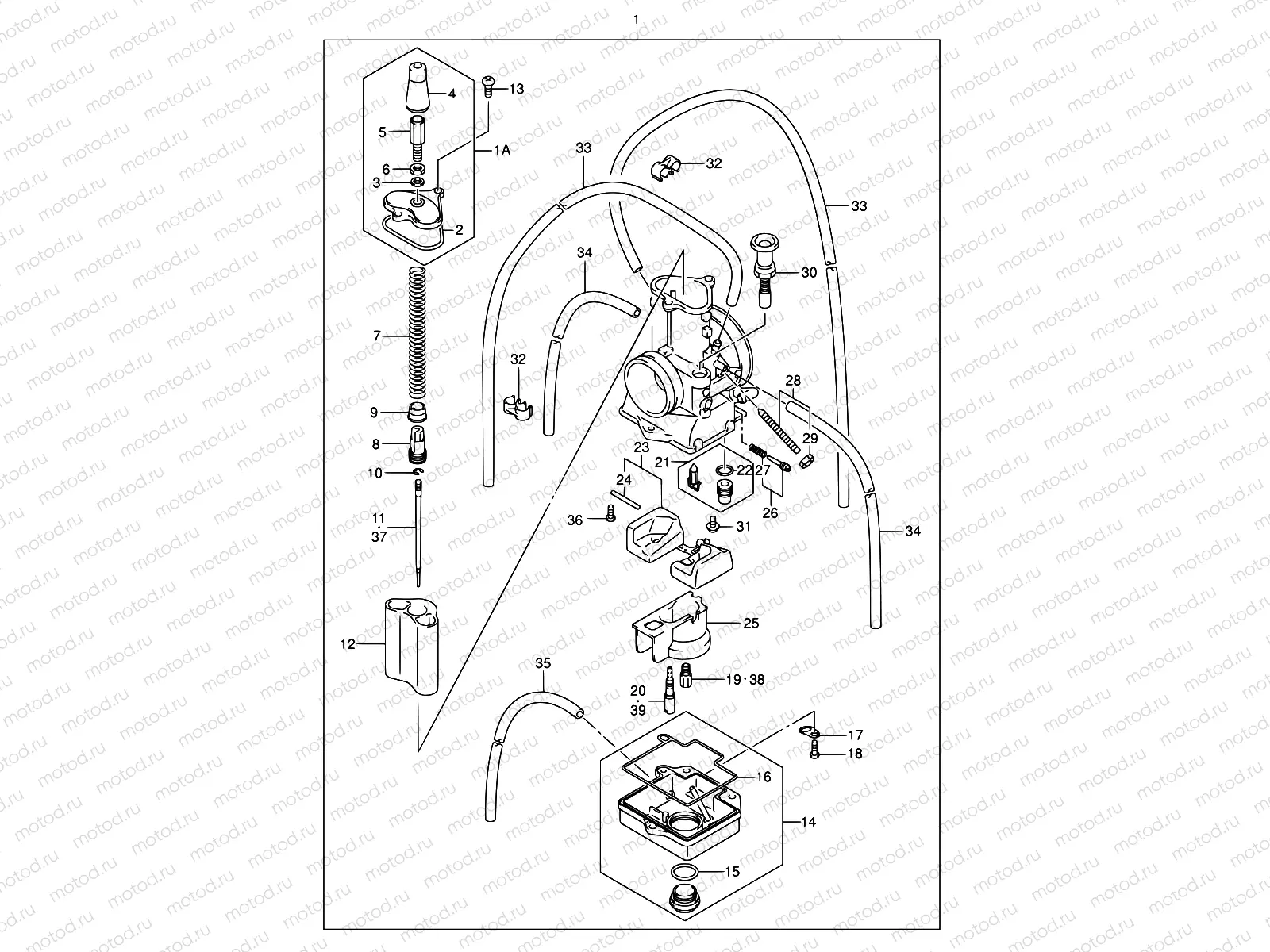 6 - CARBURETOR (MODEL K1)