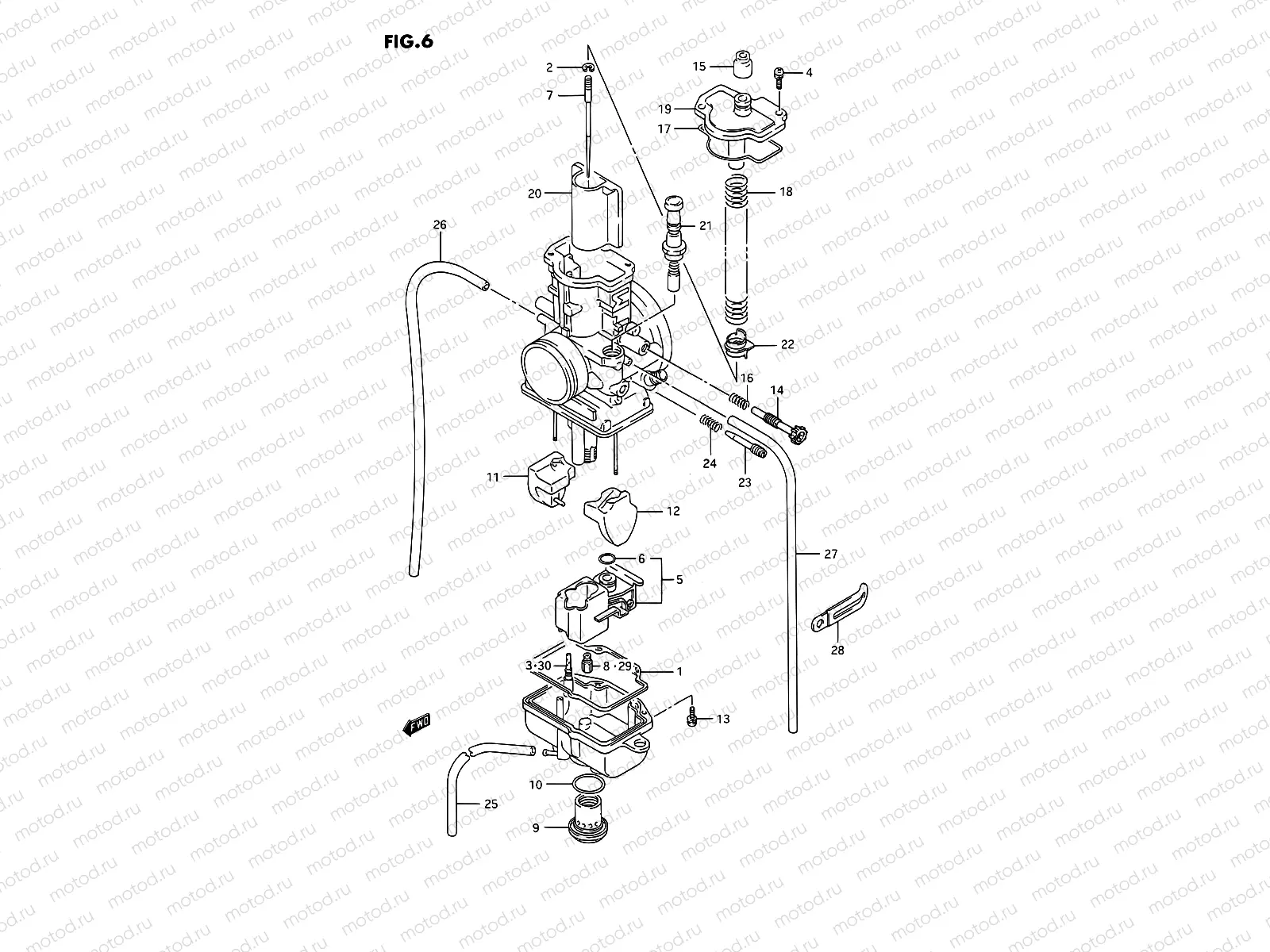 6 - CARBURETOR (MODEL K/L/M/N)