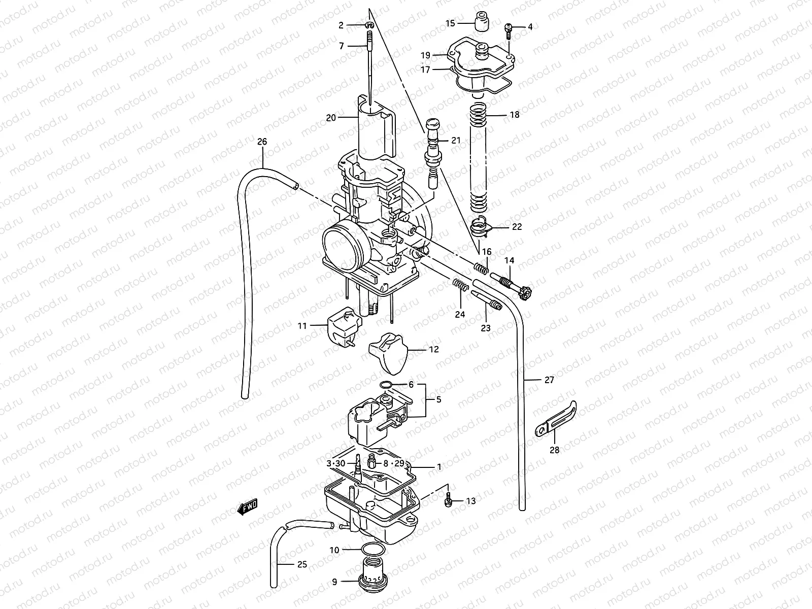 6 - CARBURETOR (MODEL K/L/M/N)