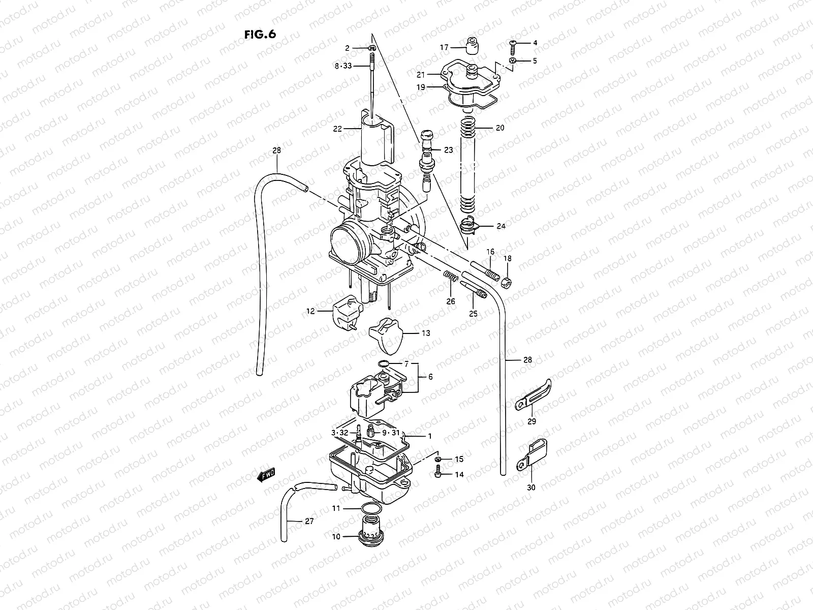 6 - CARBURETOR (MODEL N/P)