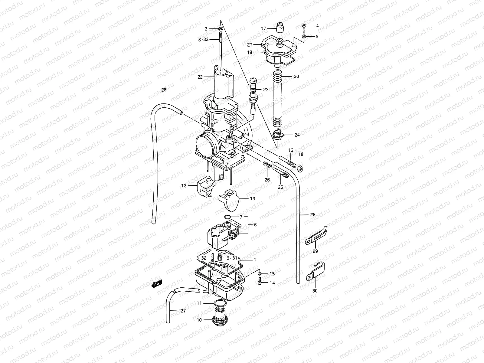 6 - CARBURETOR (MODEL N/P)
