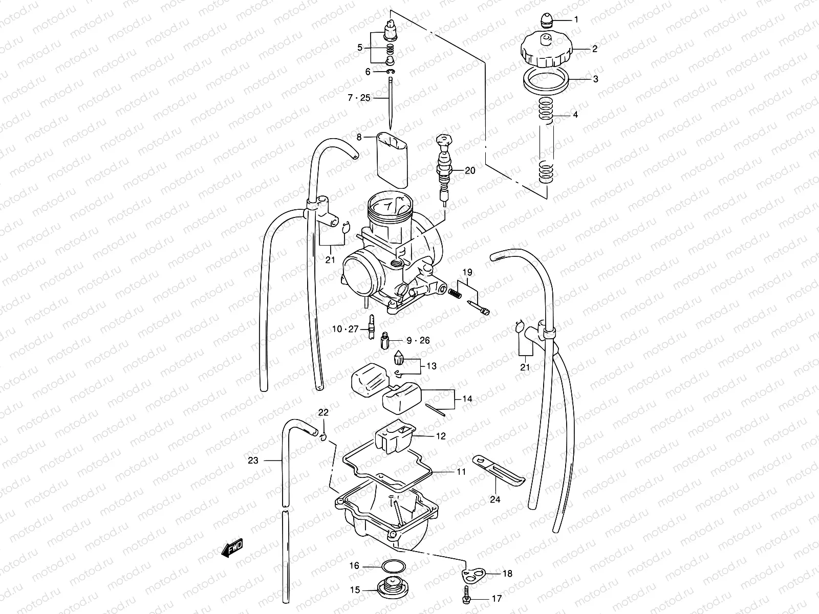 6 - CARBURETOR (MODEL T)