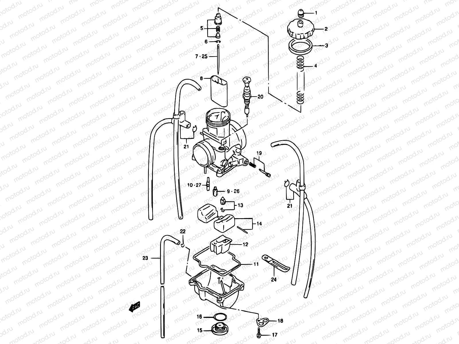 6 - CARBURETOR (MODEL T)