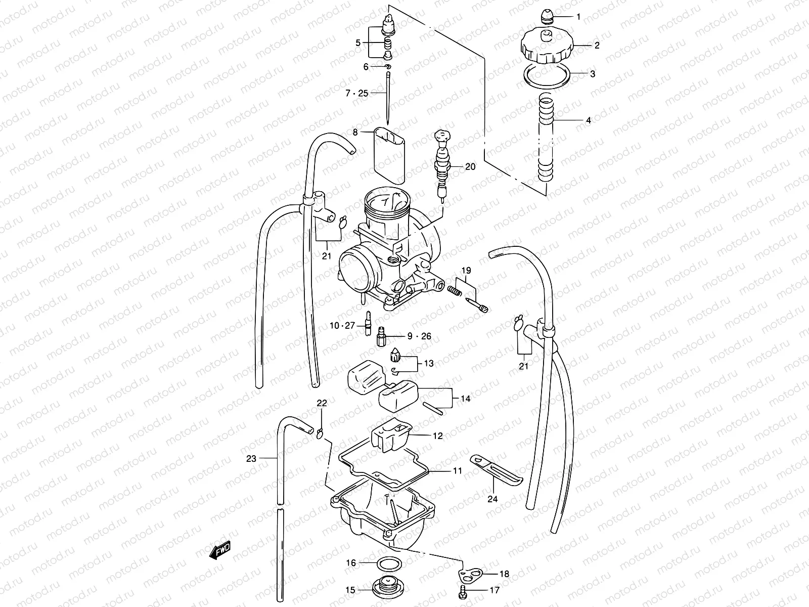 6 - CARBURETOR (MODEL T)