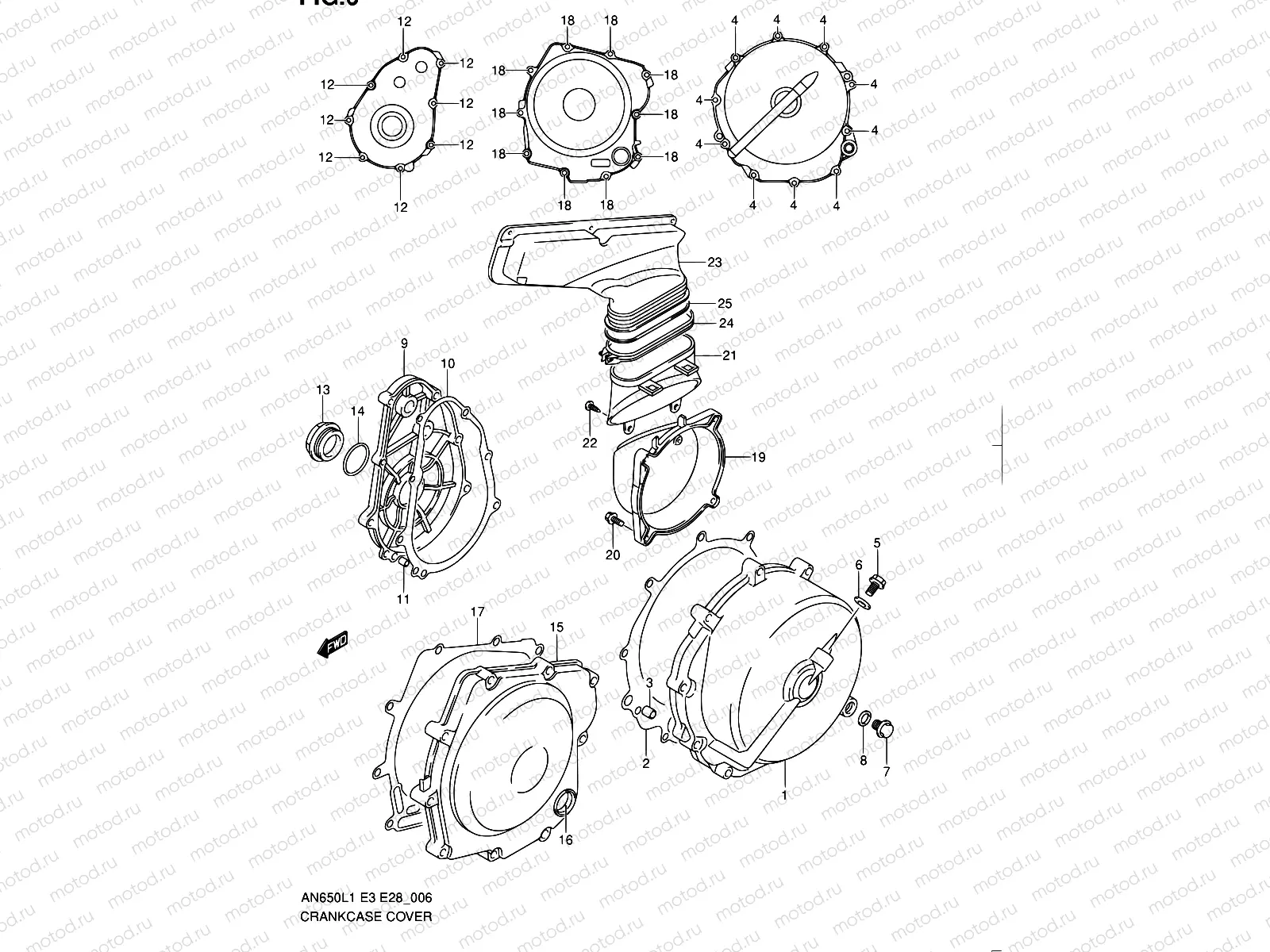 6 - CRANKCASE COVER