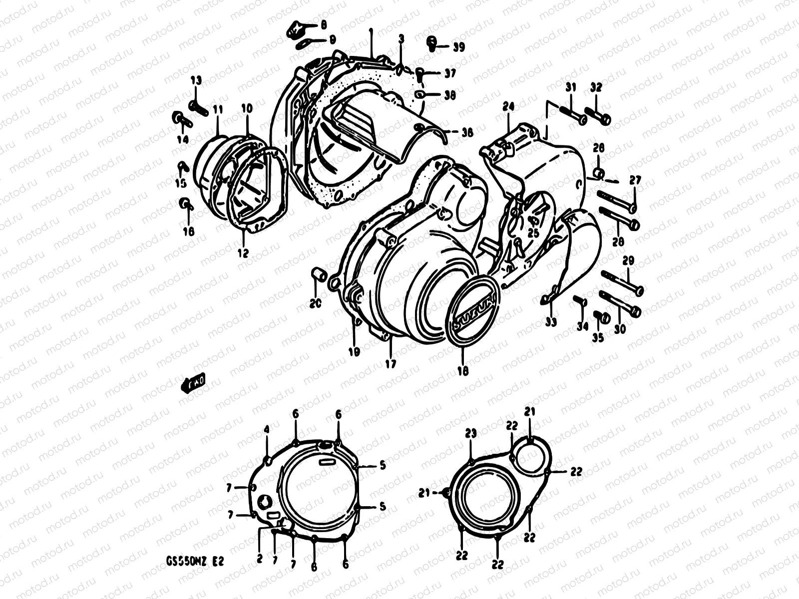 6 - CRANKCASE COVER