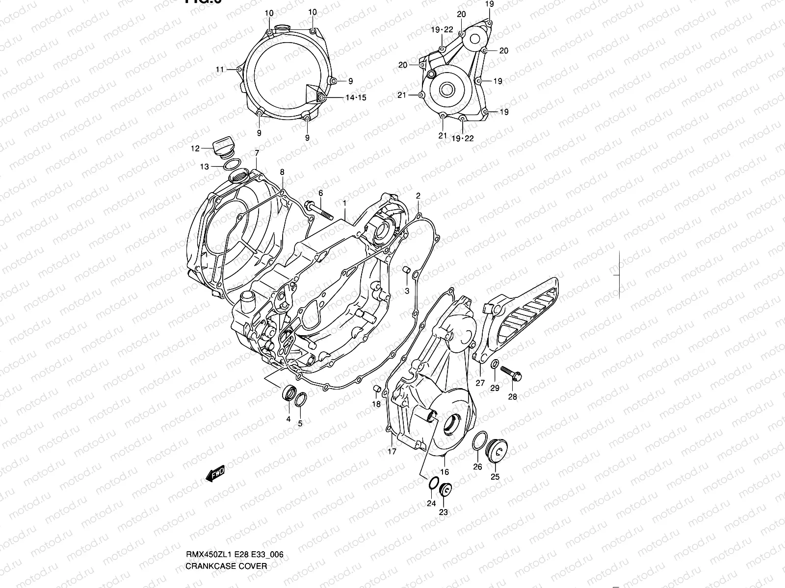 6 - CRANKCASE COVER