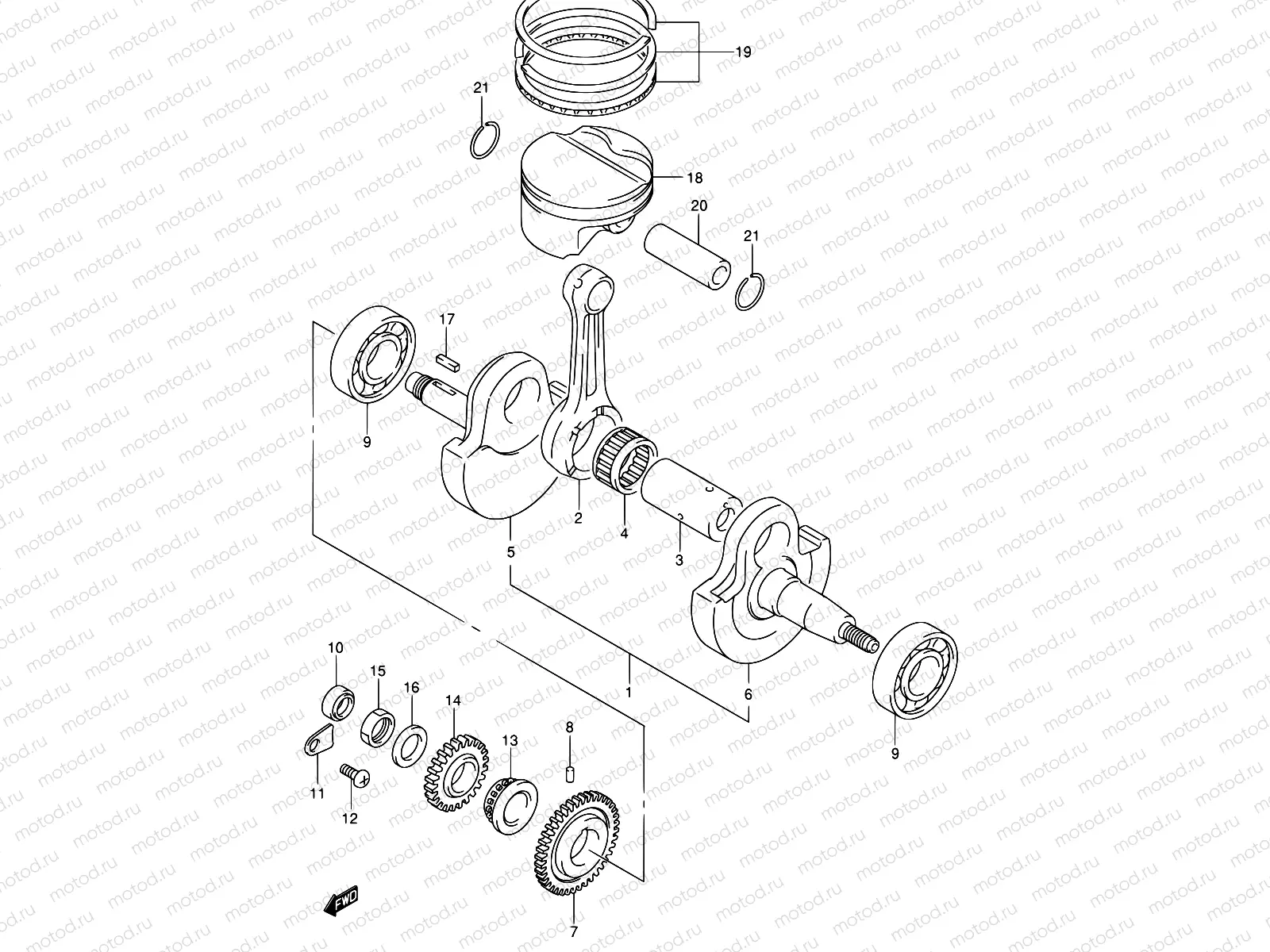 6 - CRANKSHAFT