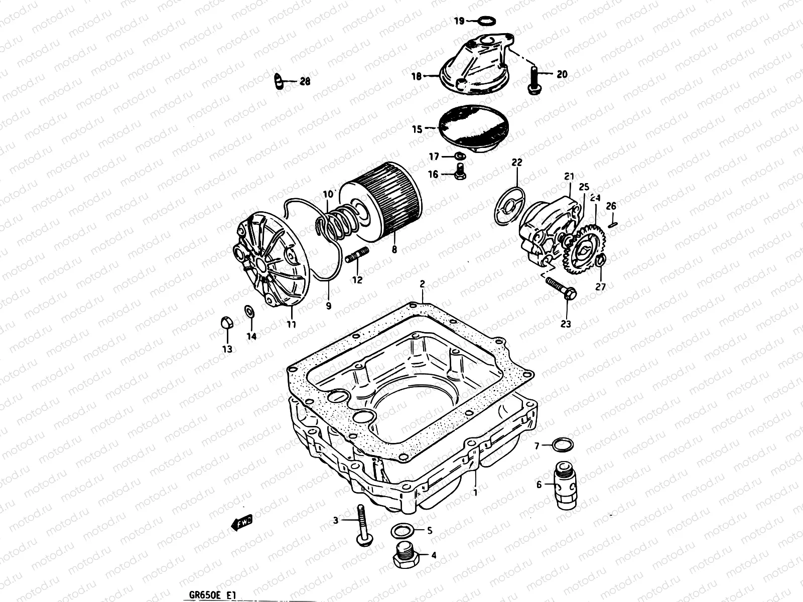 6 - OIL FILTER - OIL PUMP