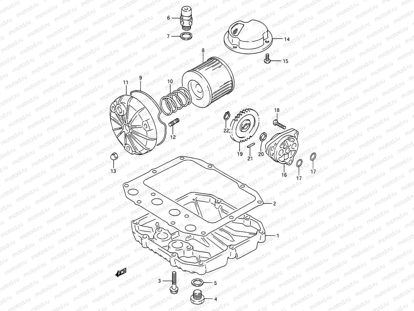 6 - OIL FILTER - OIL PUMP