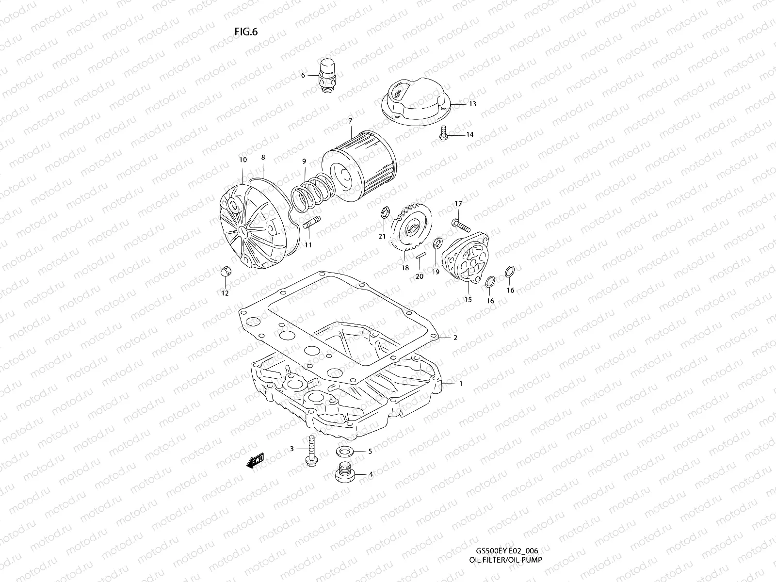 6 - OIL FILTER - OIL PUMP