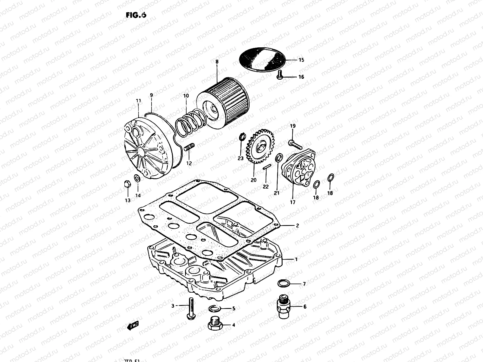 6 - OIL FILTER - OIL PUMP