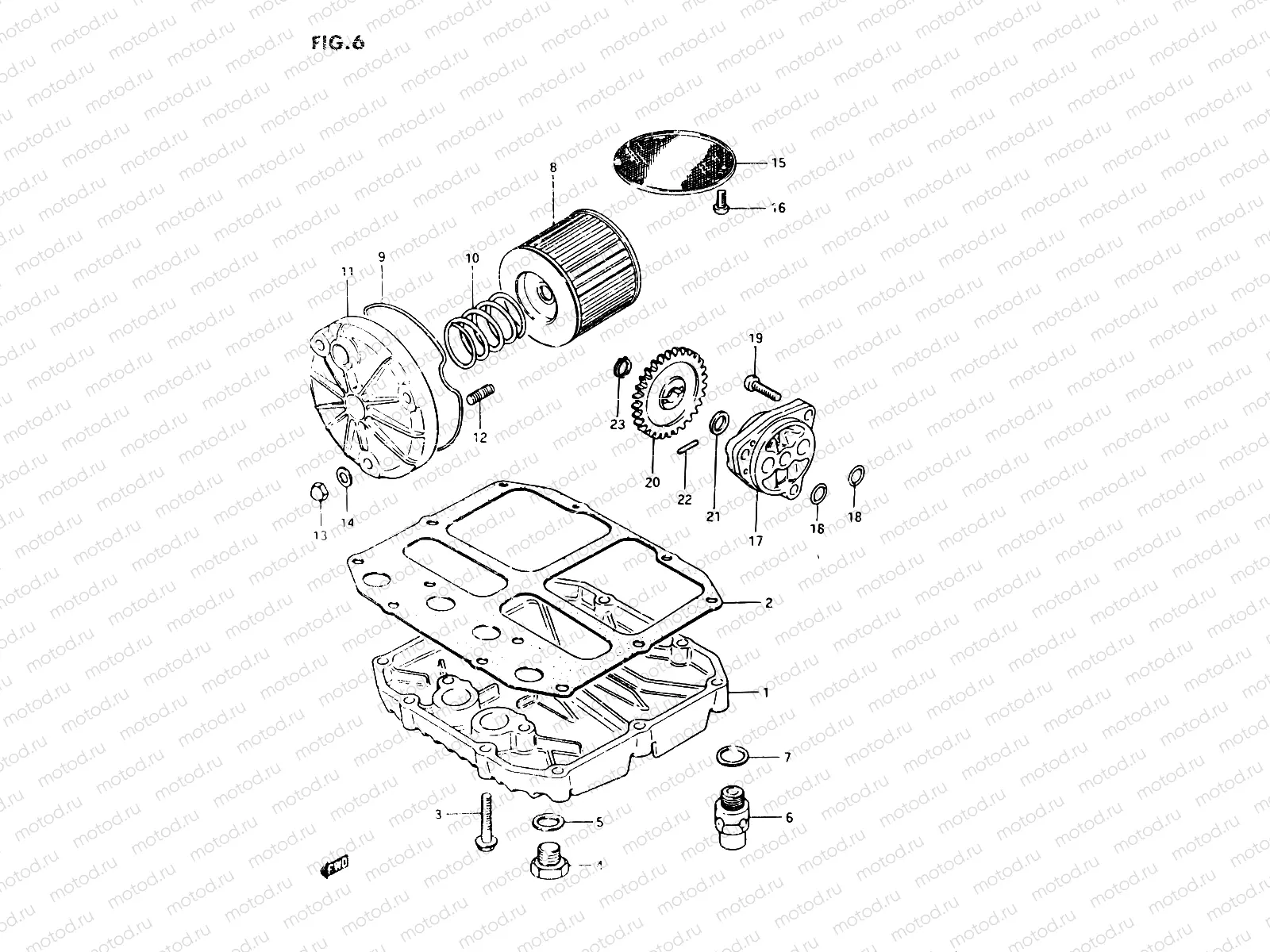 6 - OIL FILTER - OIL PUMP