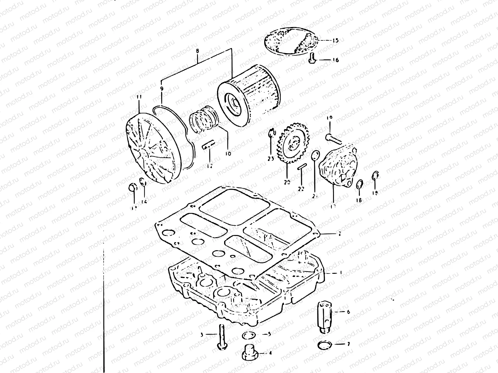 6 - OIL FILTER - OIL PUMP