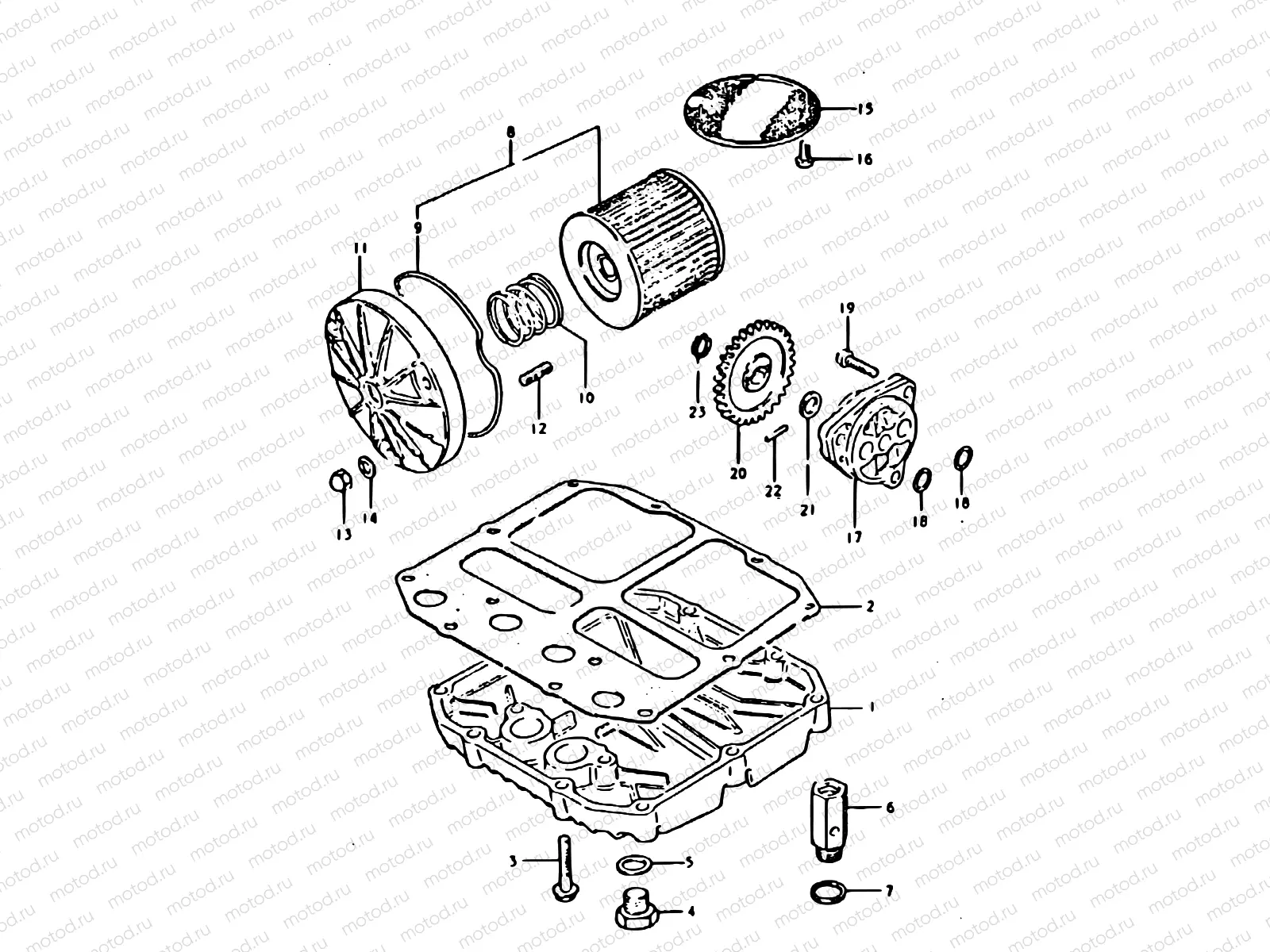 6 - OIL FILTER - OIL PUMP
