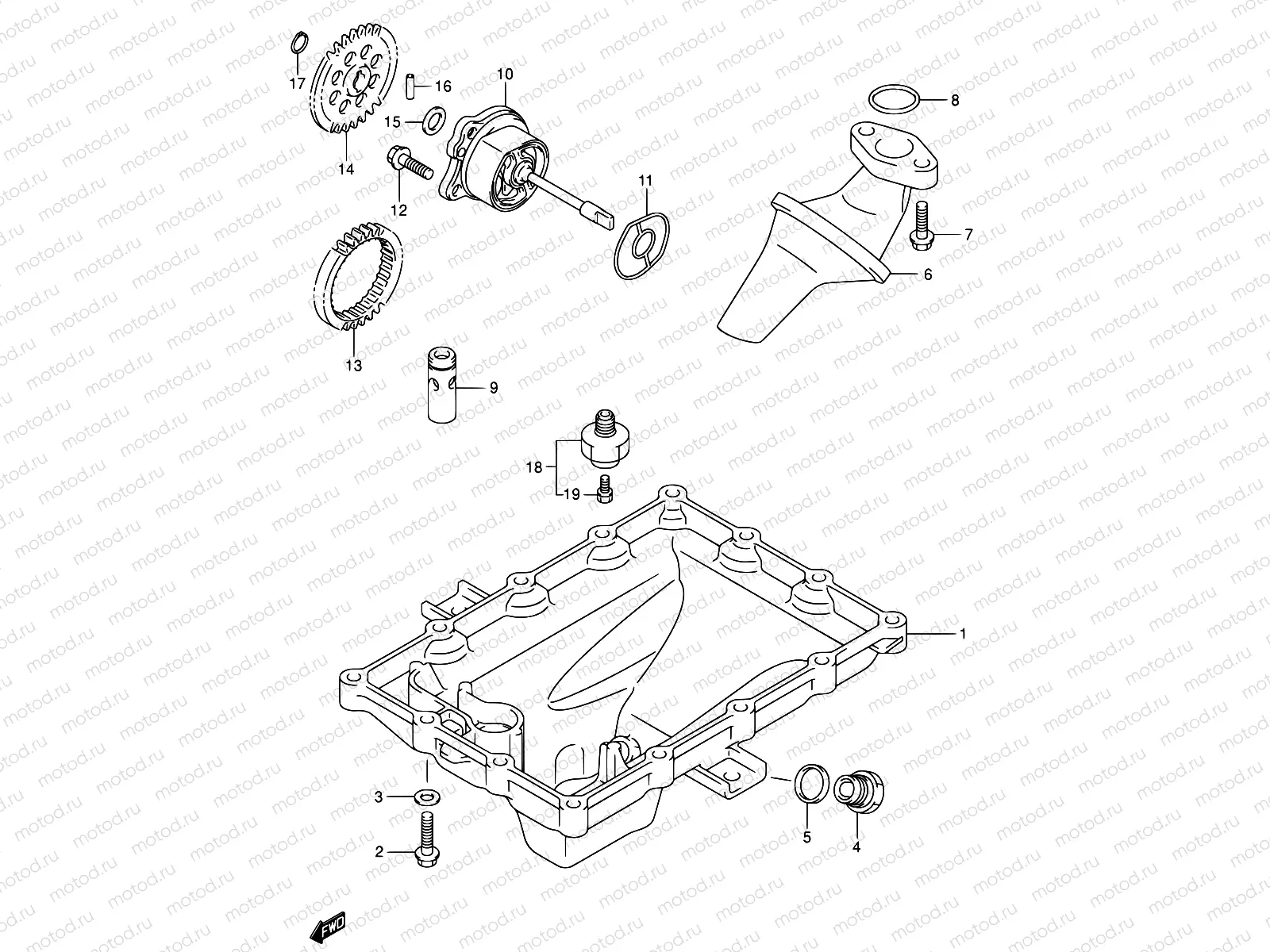 6 - OIL PAN - OIL PUMP