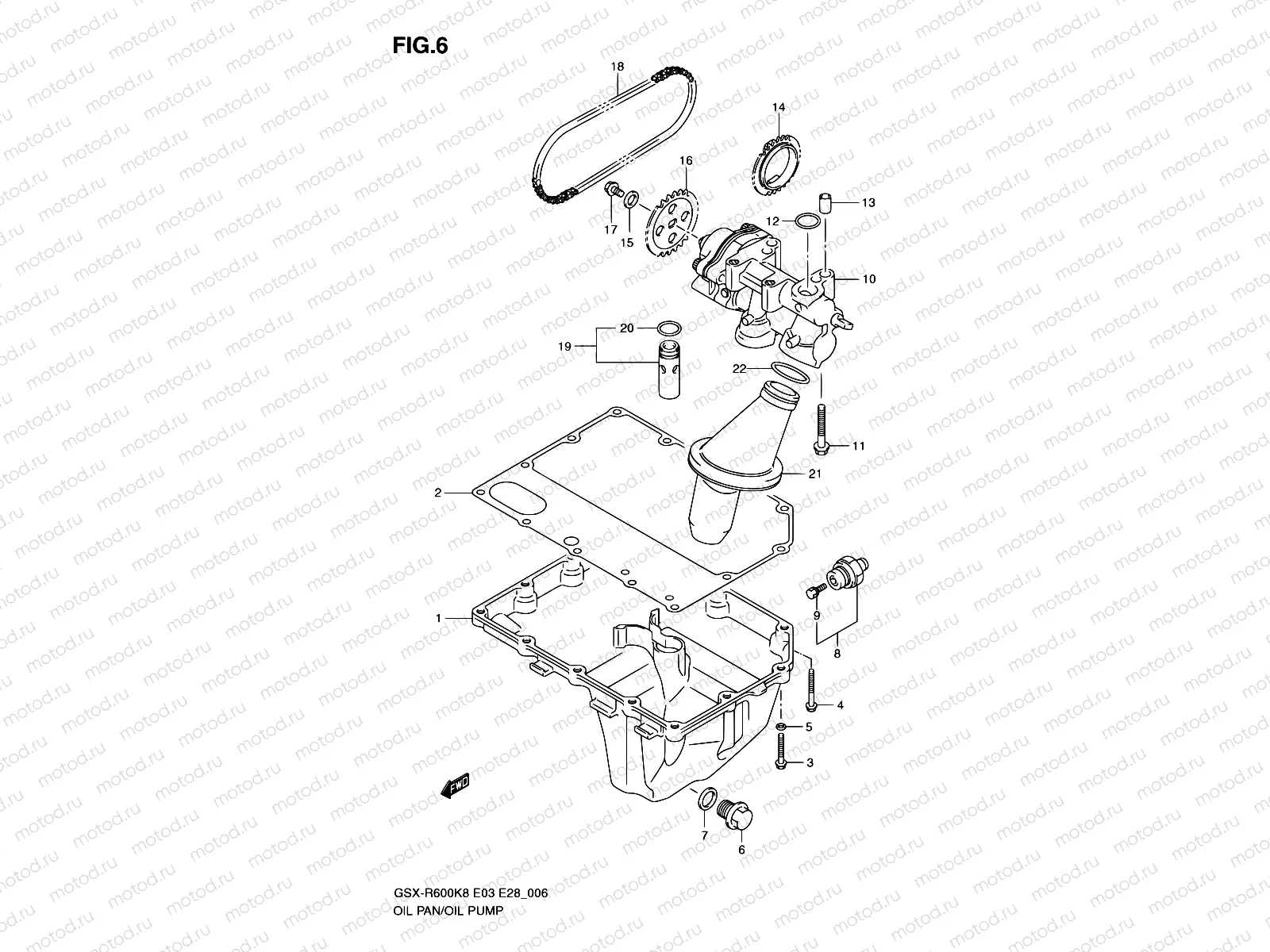 6 - OIL PAN - OIL PUMP