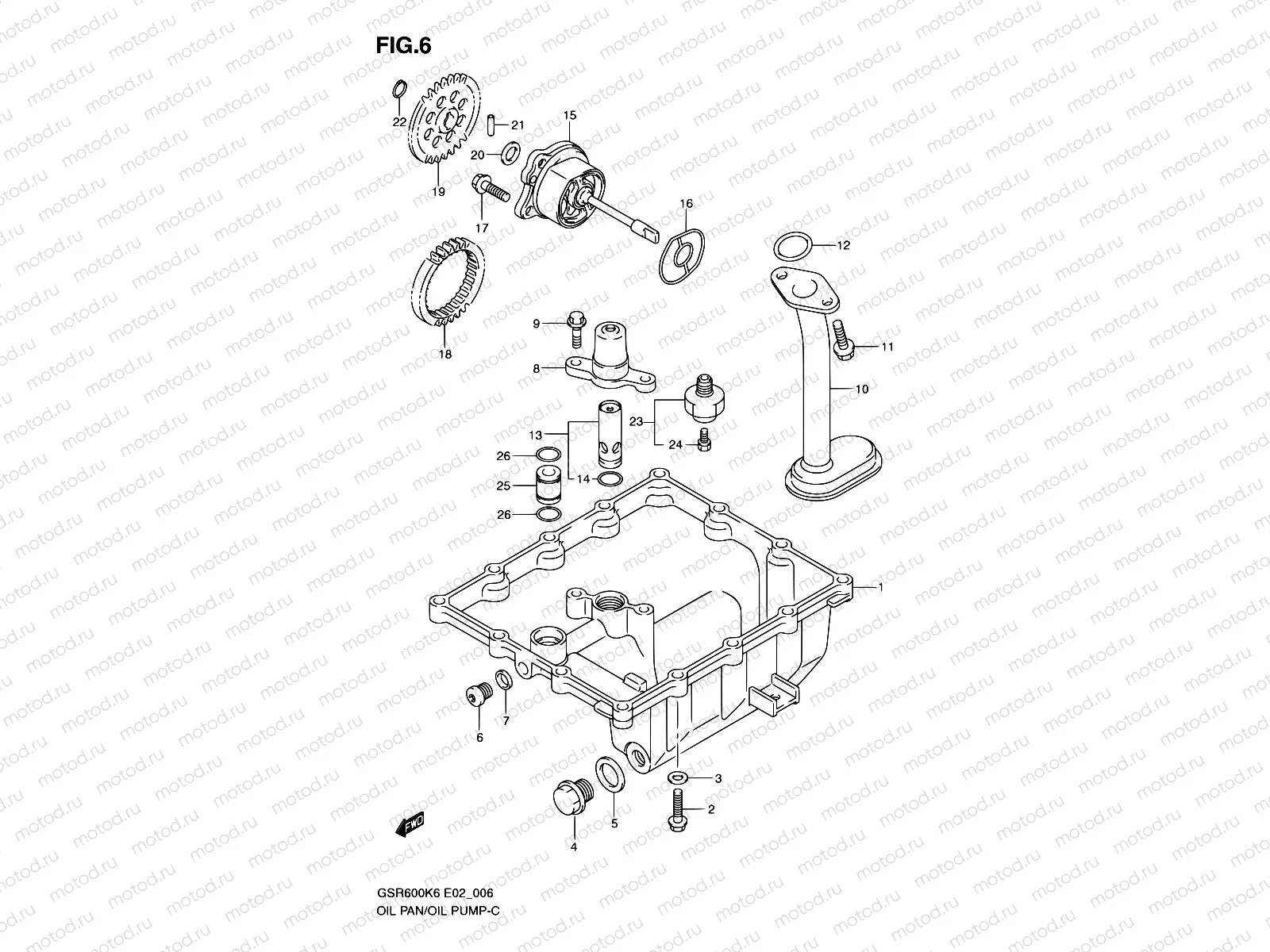 6 - OIL PAN - OIL PUMP