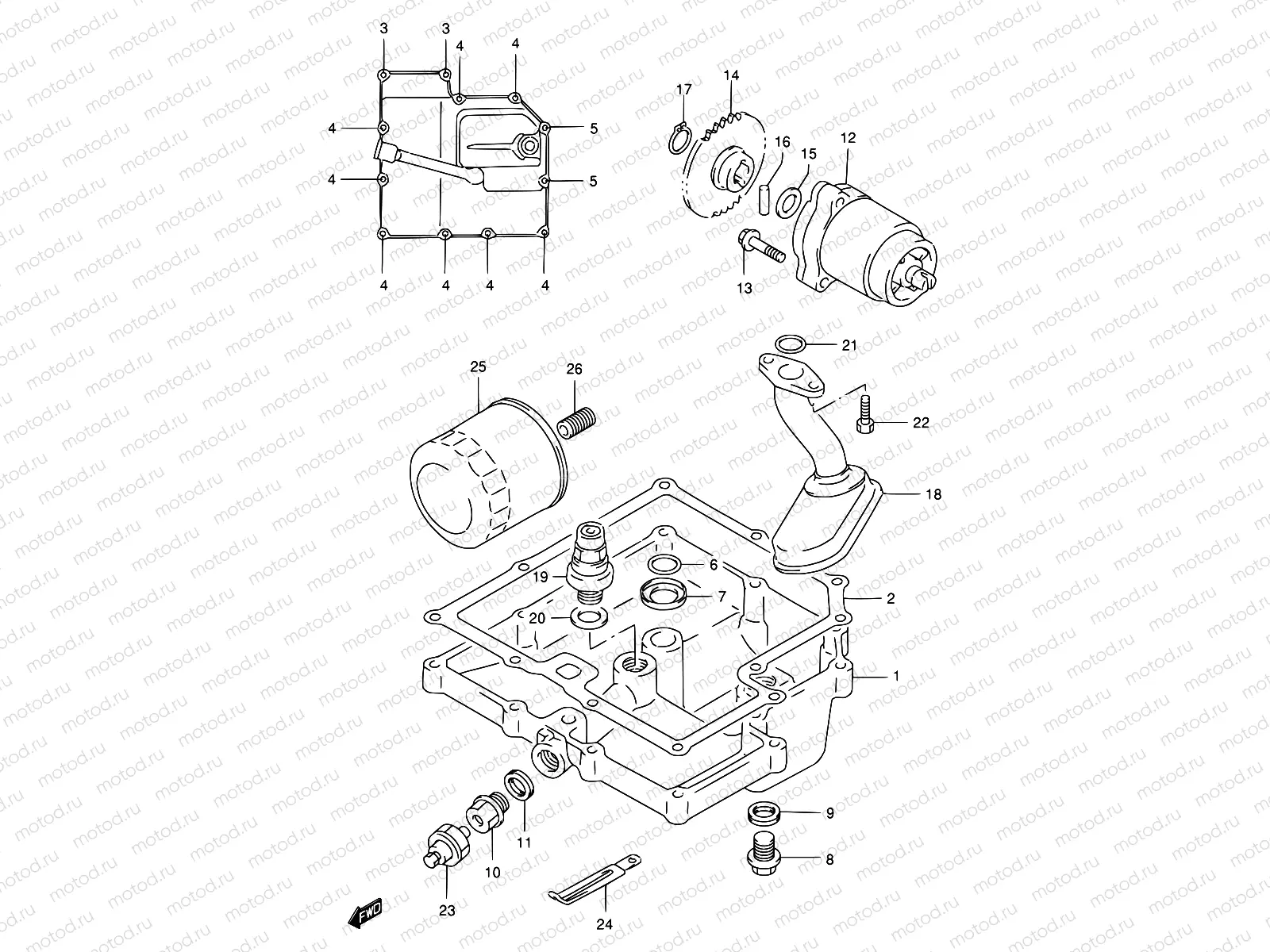 6 - OIL PAN - OIL PUMP