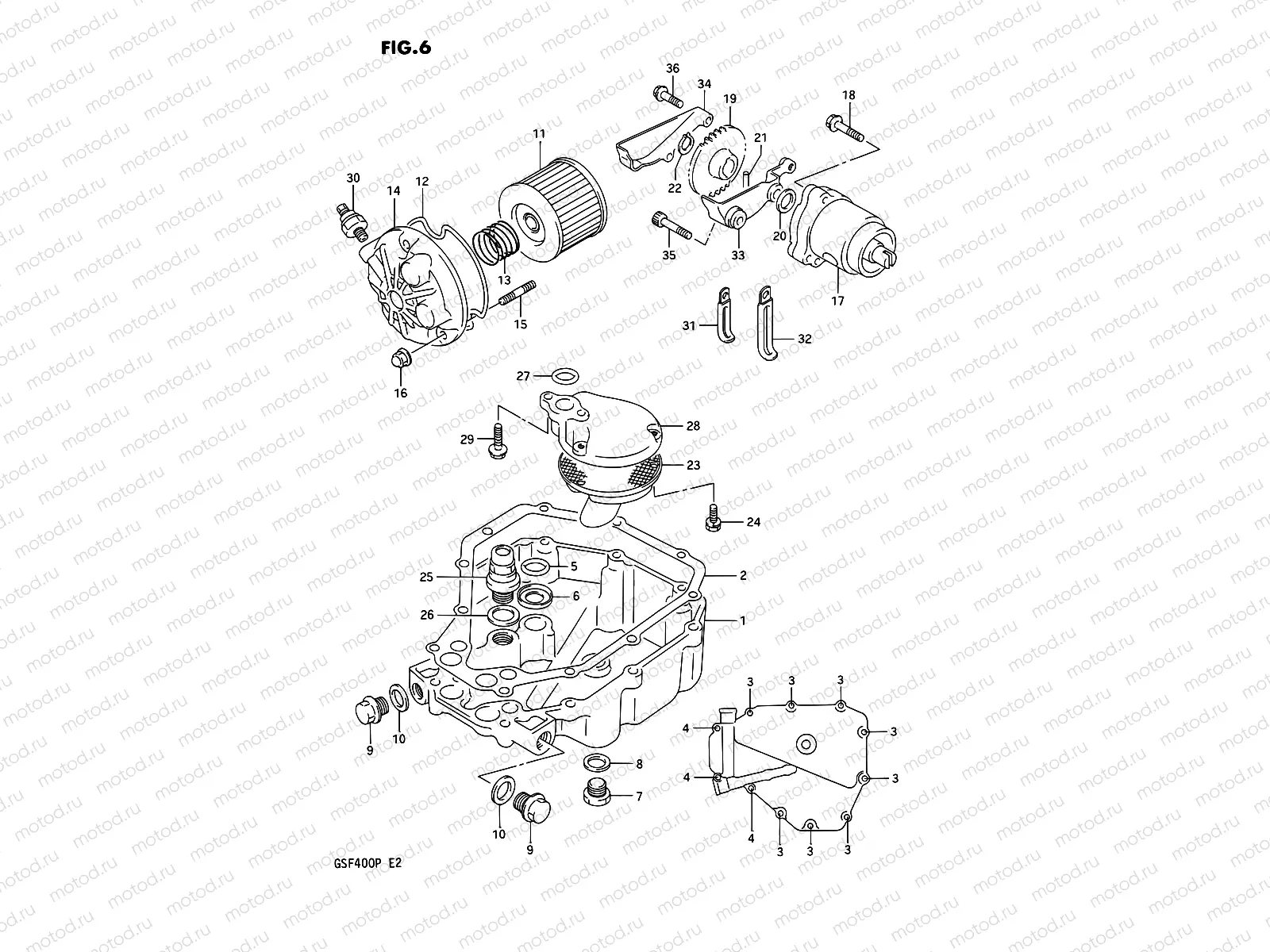 6 - OIL PAN-OIL PUMP