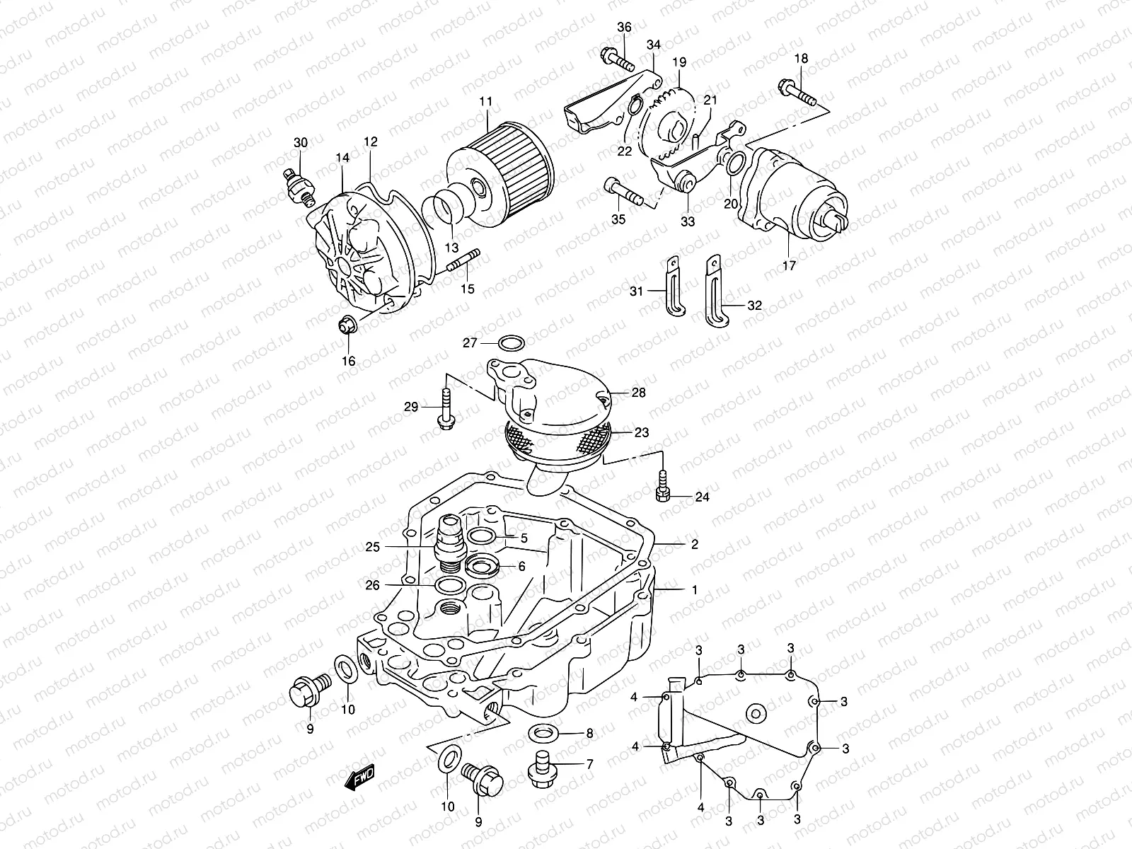 6 - OIL PAN / OIL PUMP