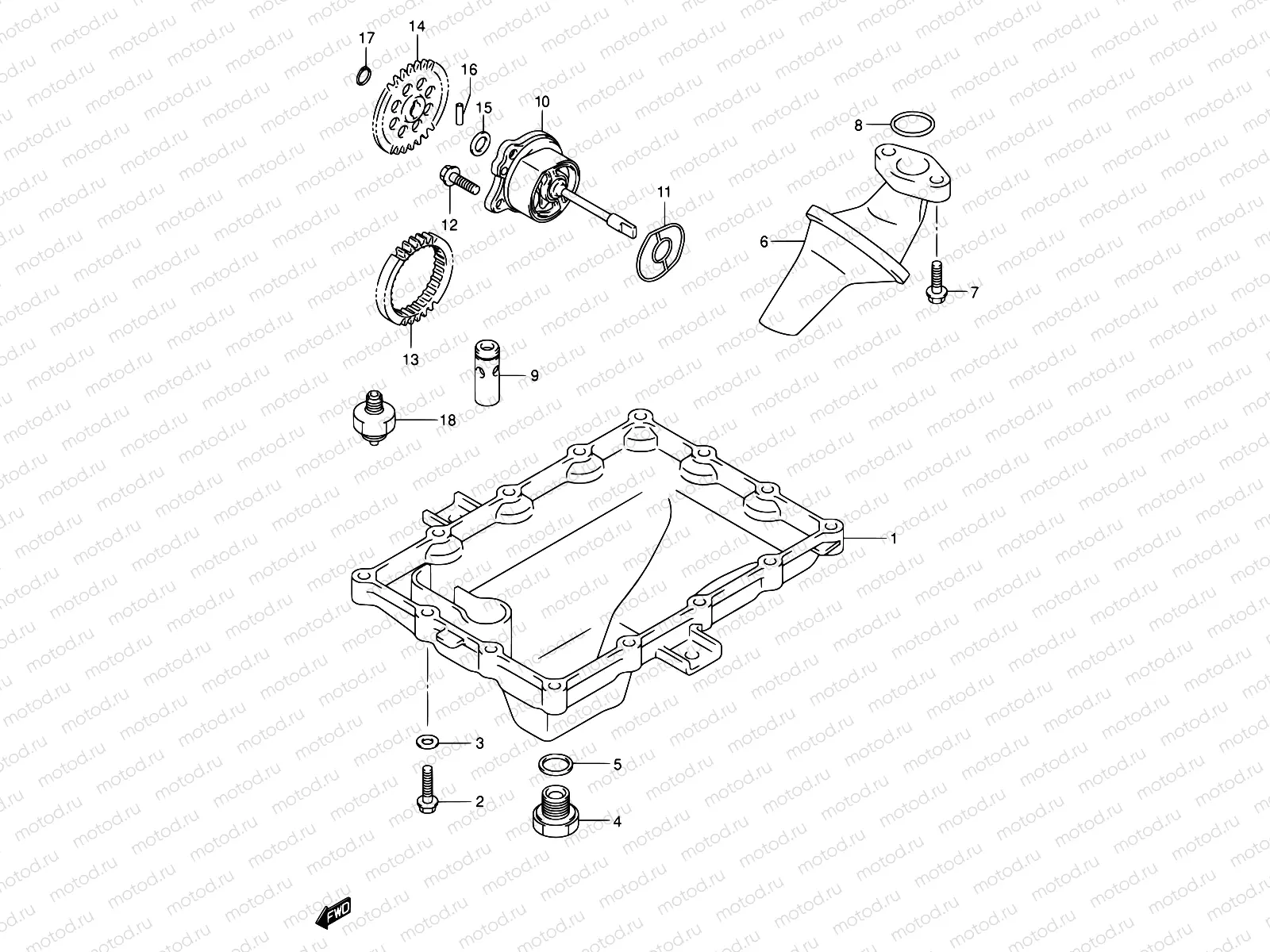6 - OIL PAN - OIL PUMP