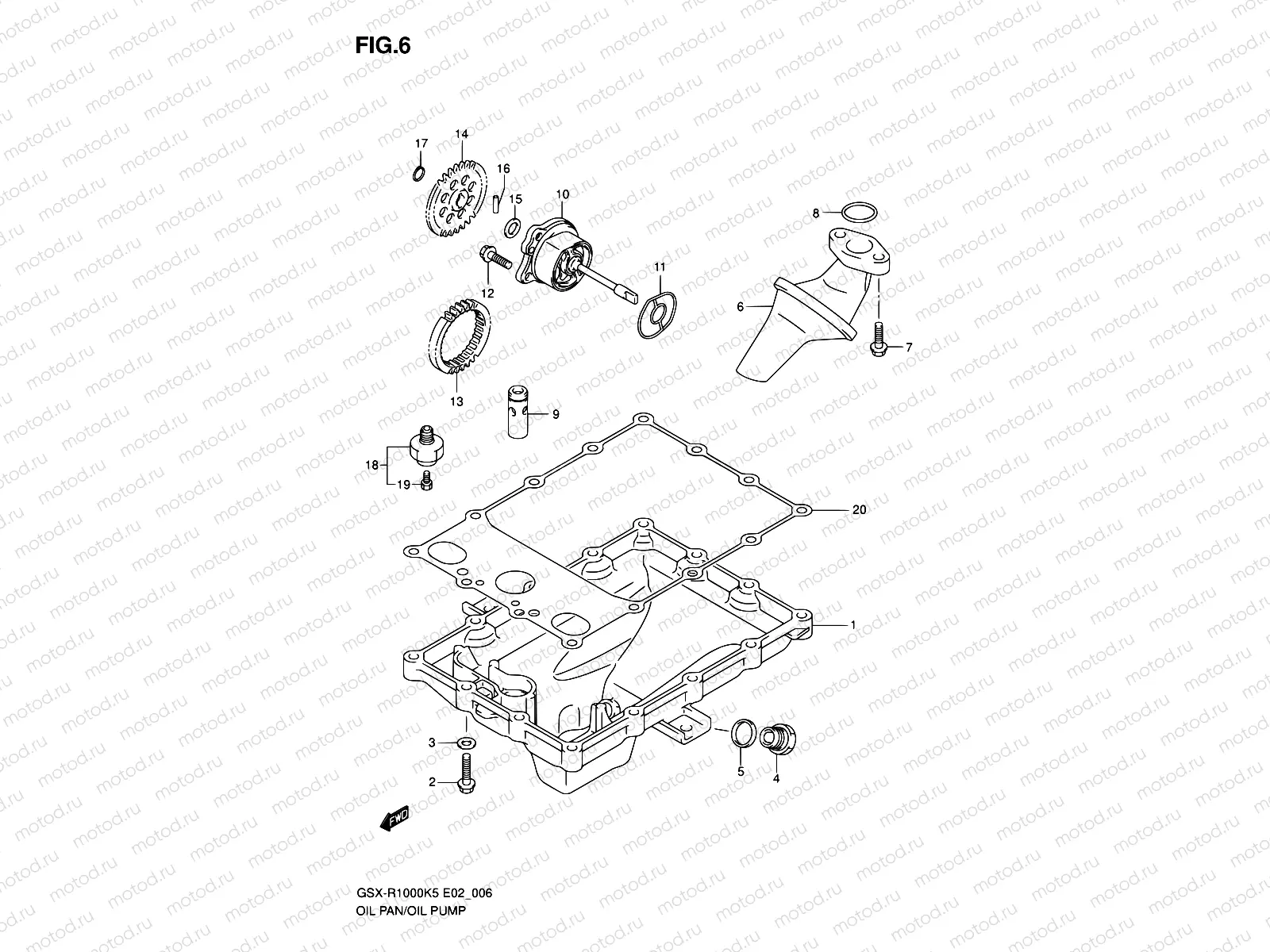 6 - OIL PAN - OIL PUMP