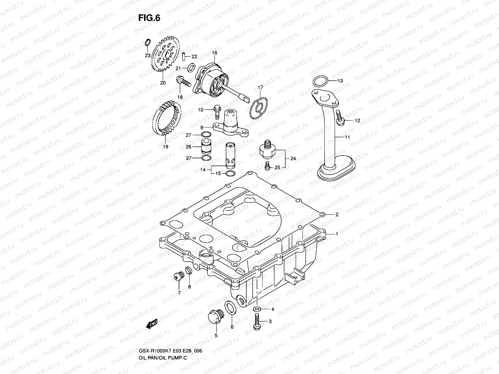 6 - OIL PAN - OIL PUMP