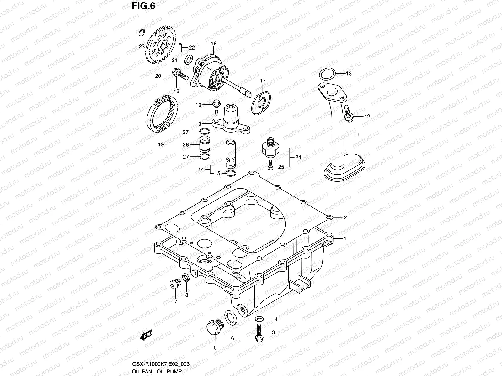 6 - OIL PAN - OIL PUMP