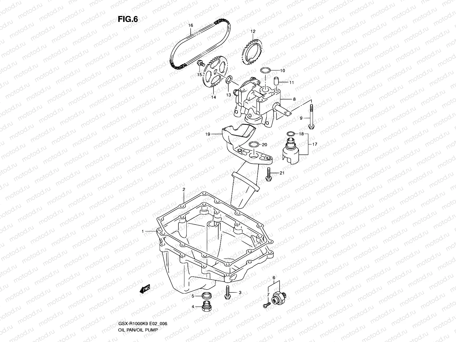 6 - OIL PAN - OIL PUMP