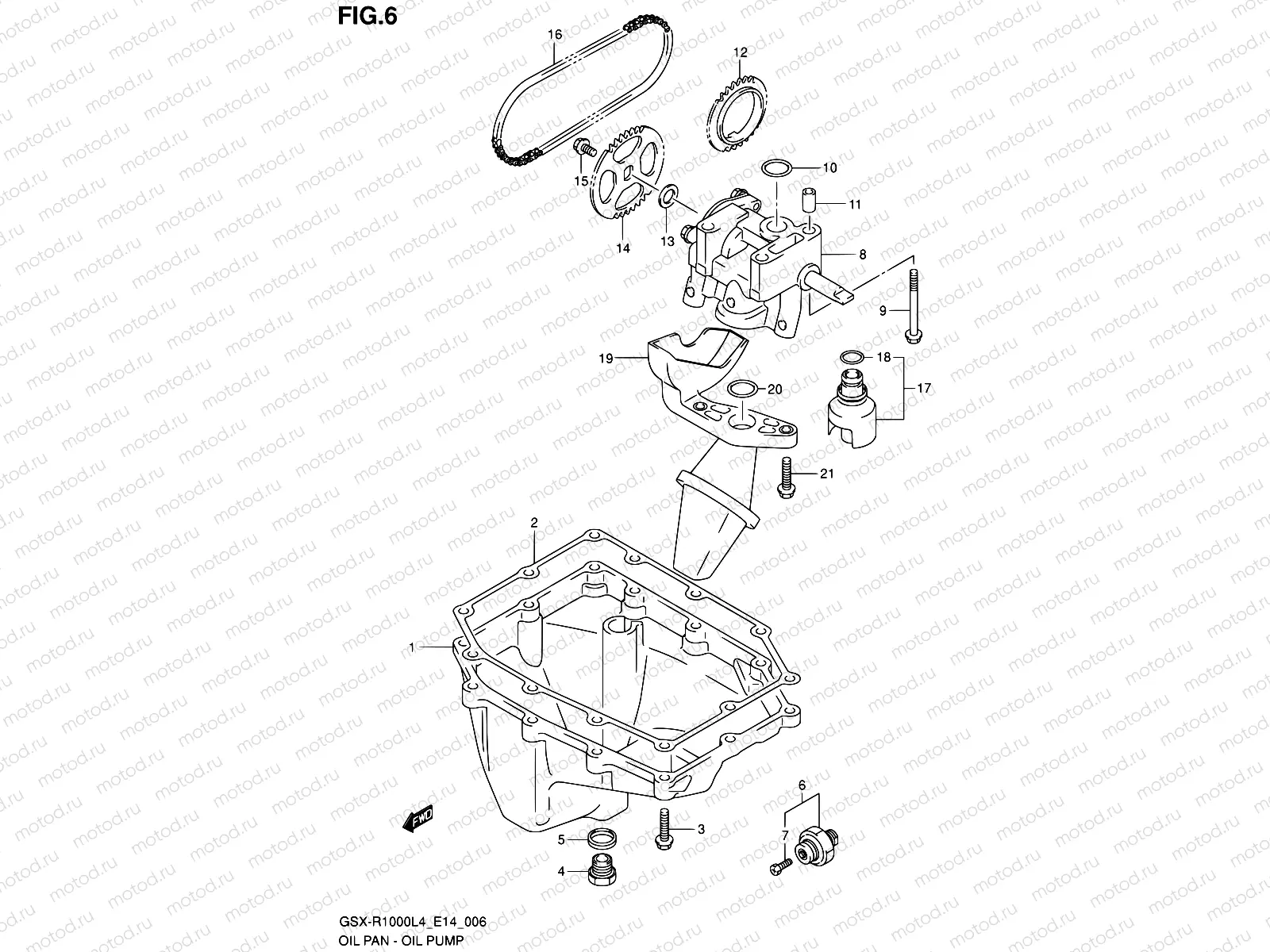 6 - OIL PAN - OIL PUMP