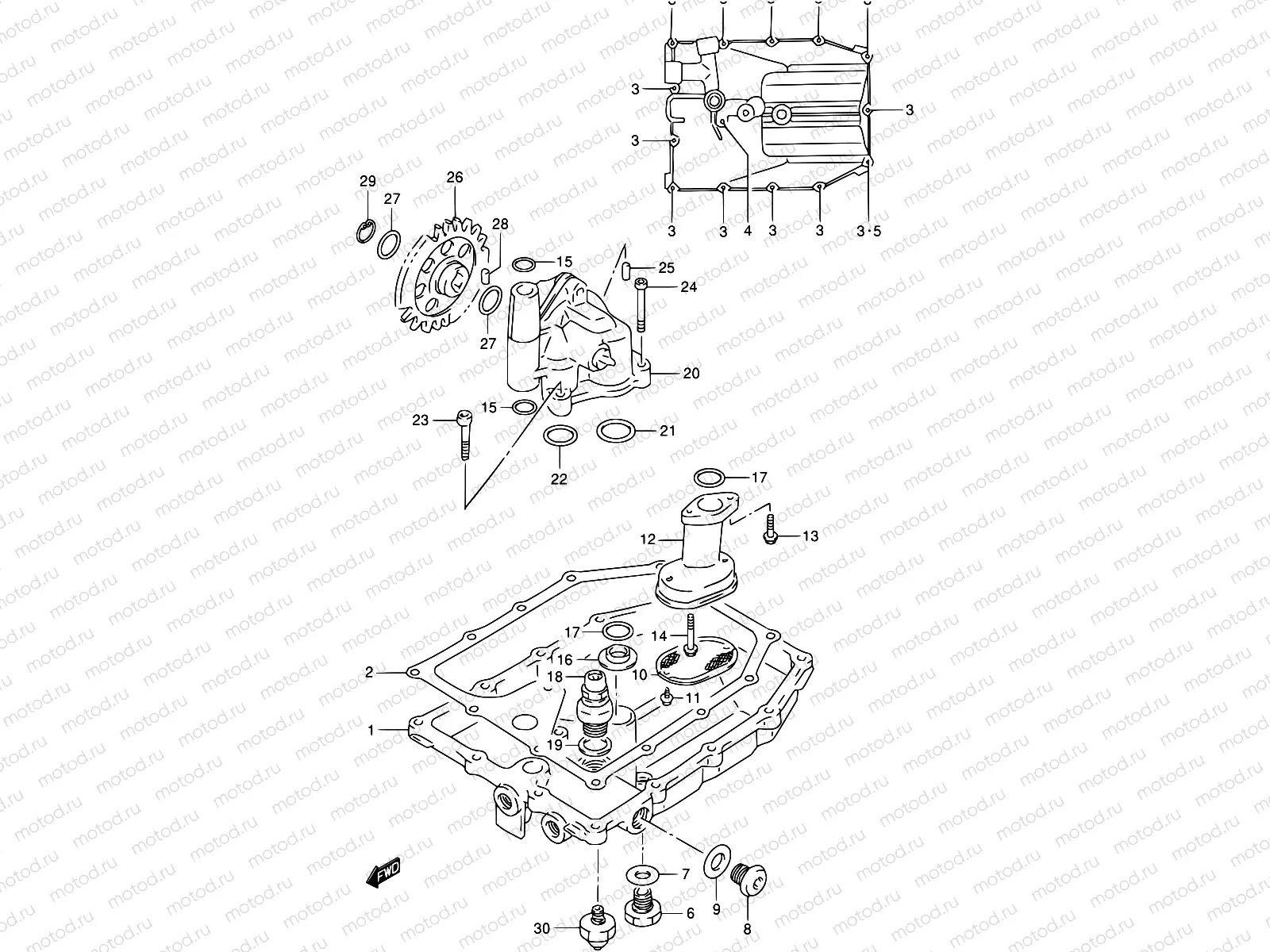 6 - OIL PAN - OIL PUMP