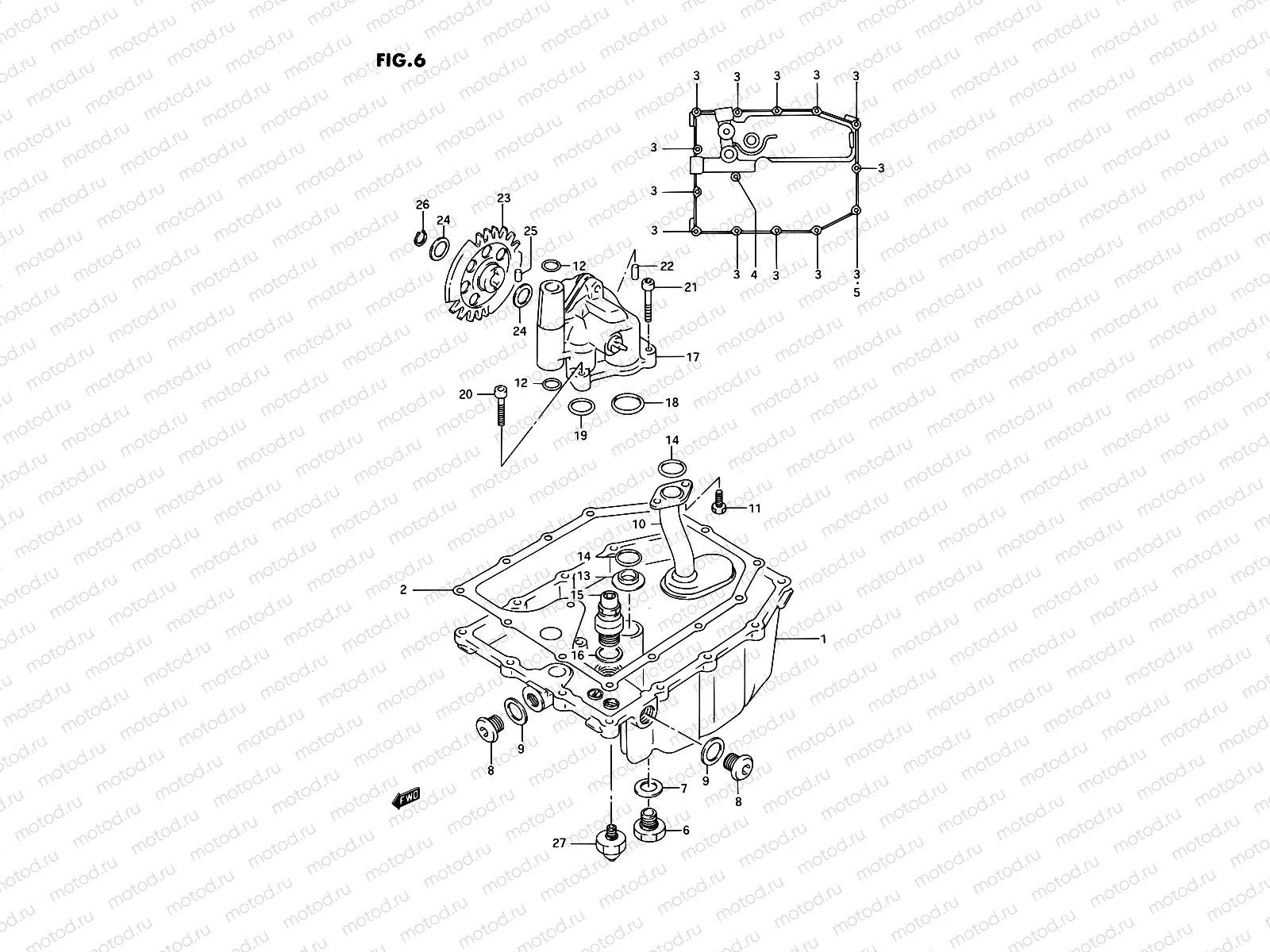 6 - OIL PAN - OIL PUMP