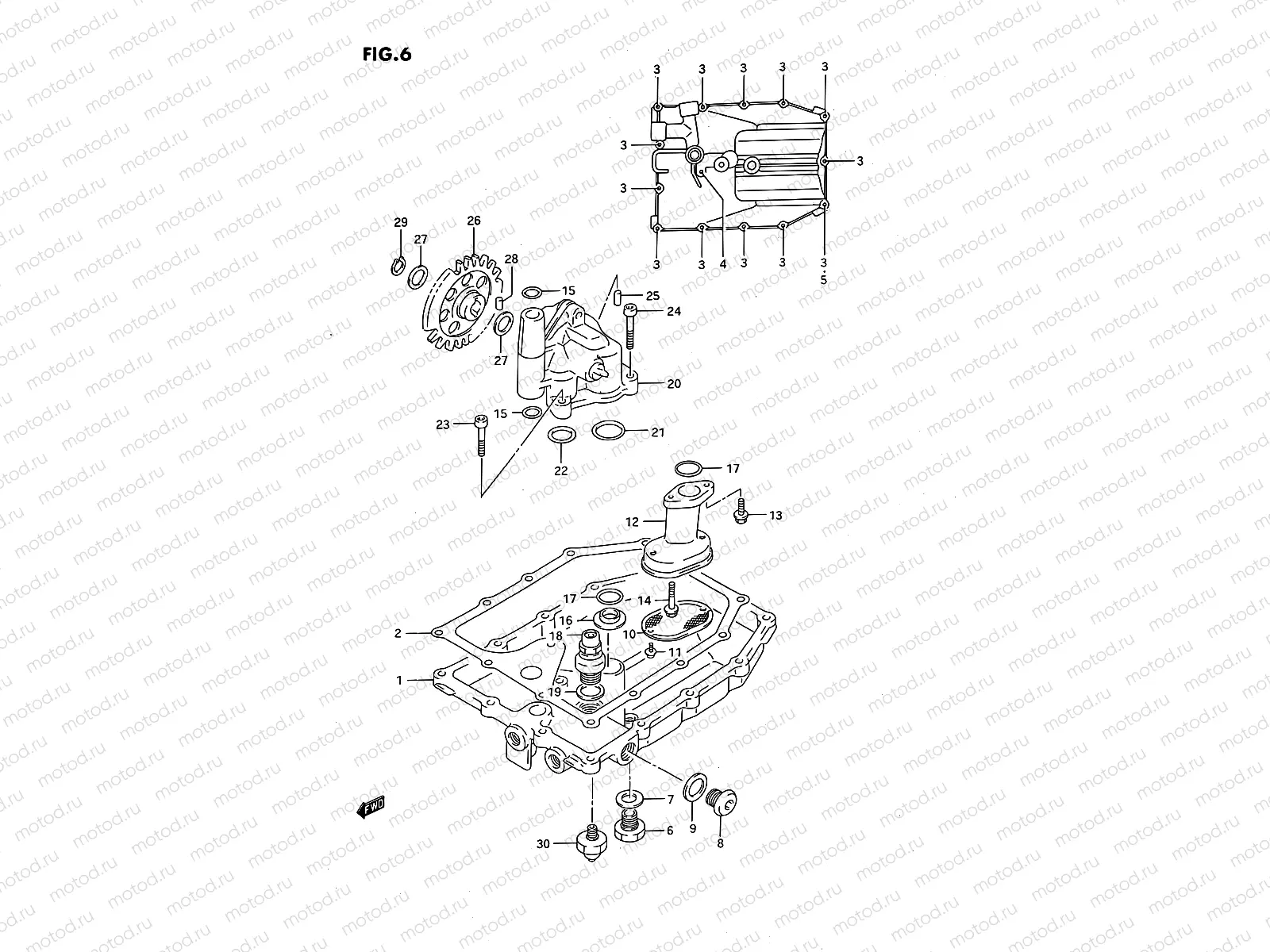 6 - OIL PAN - OIL PUMP