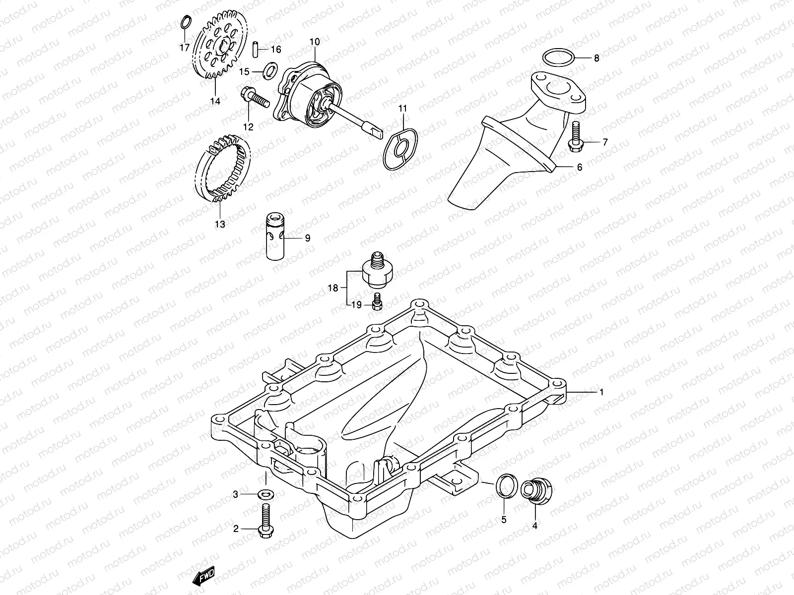 6 - OIL PAN - OIL PUMP