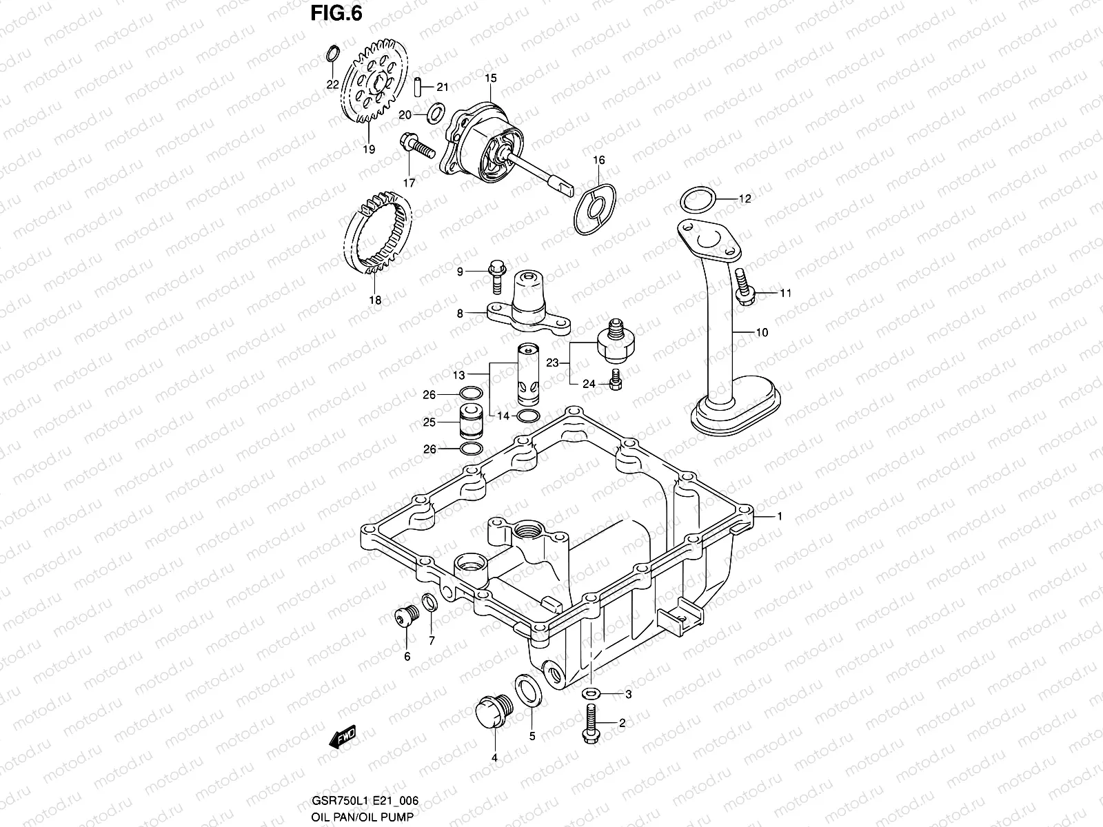 6 - OIL PAN - OIL PUMP