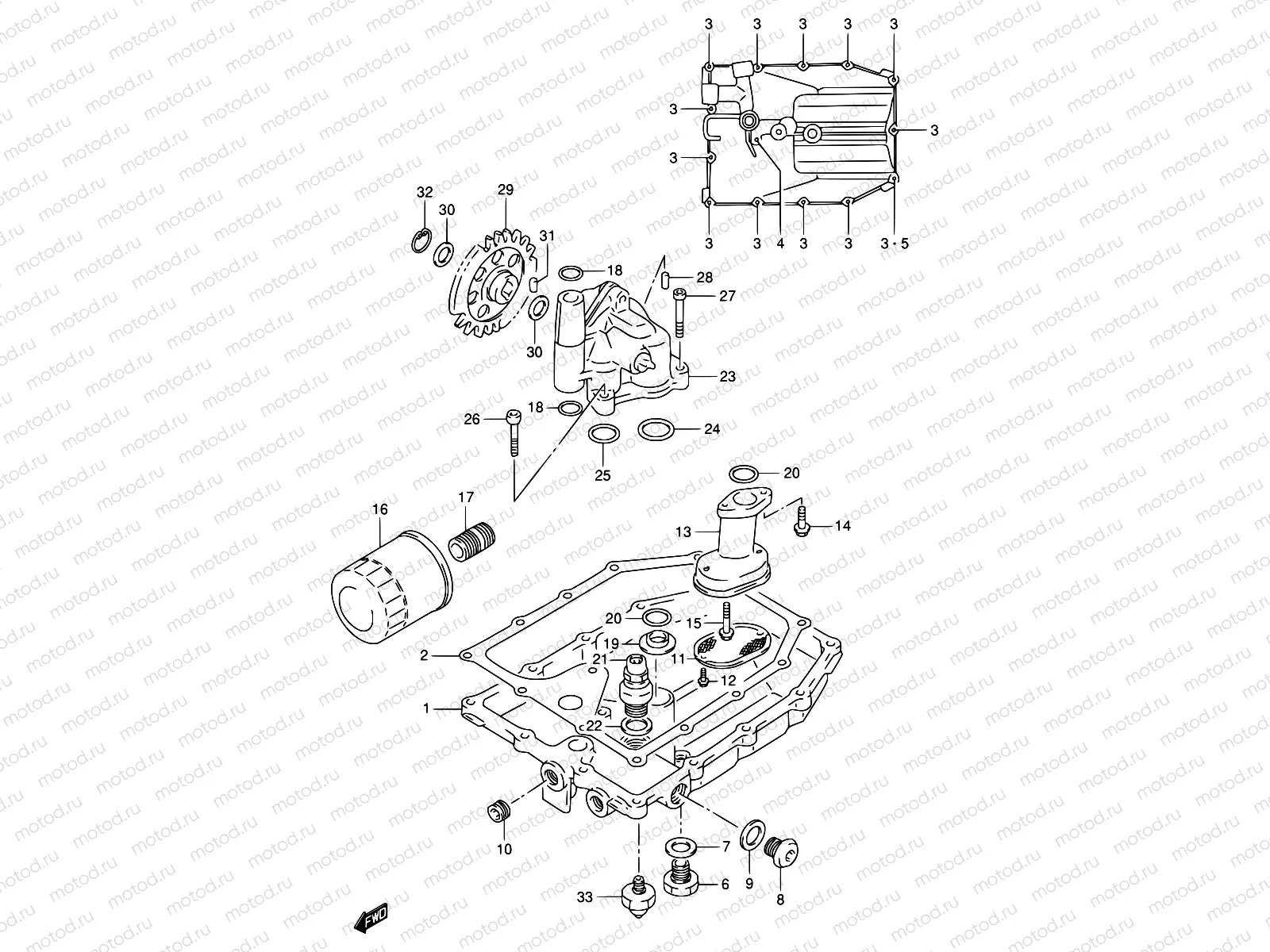 6 - OIL PAN - OIL PUMP