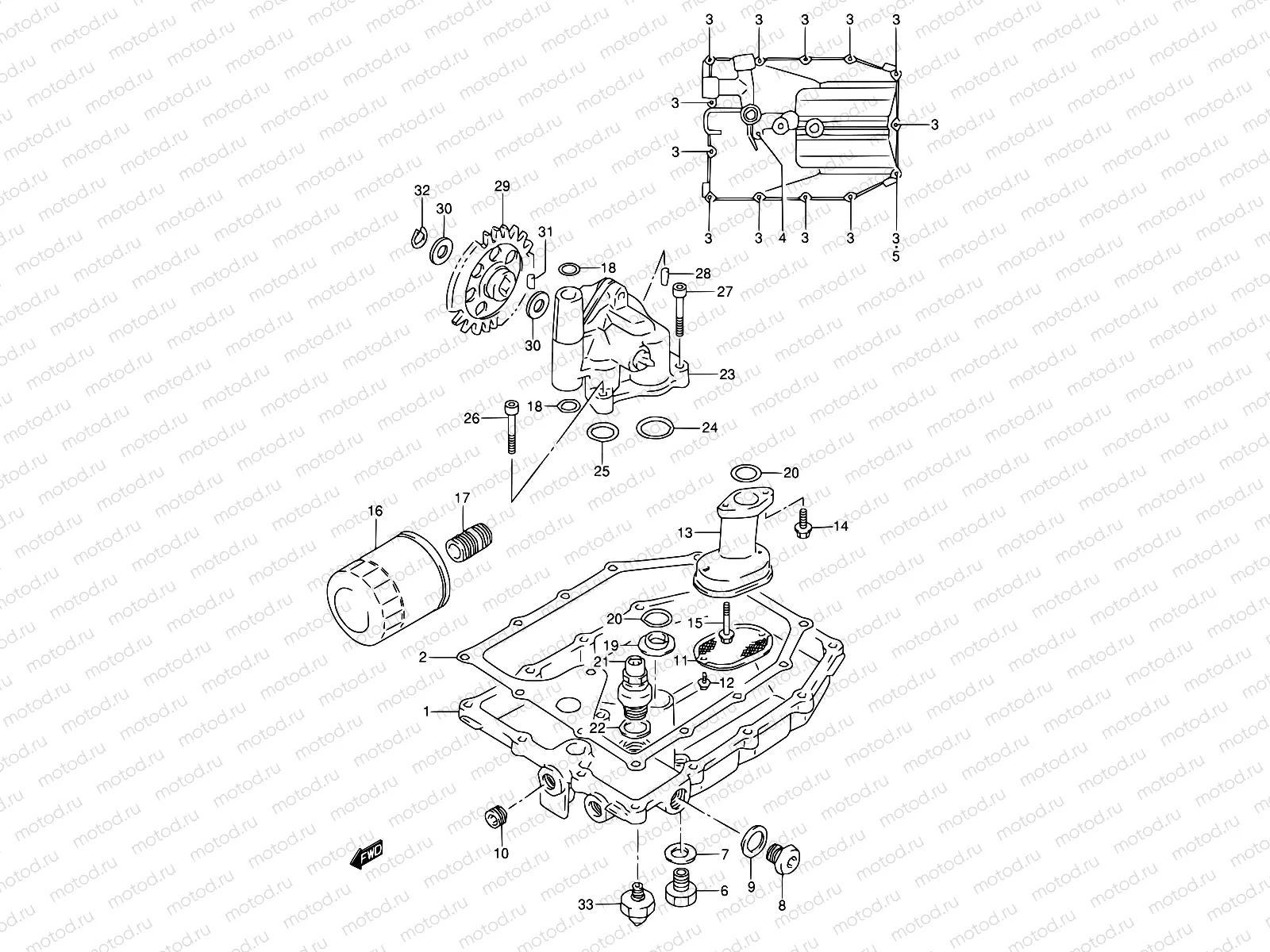 6 - OIL PAN - OIL PUMP