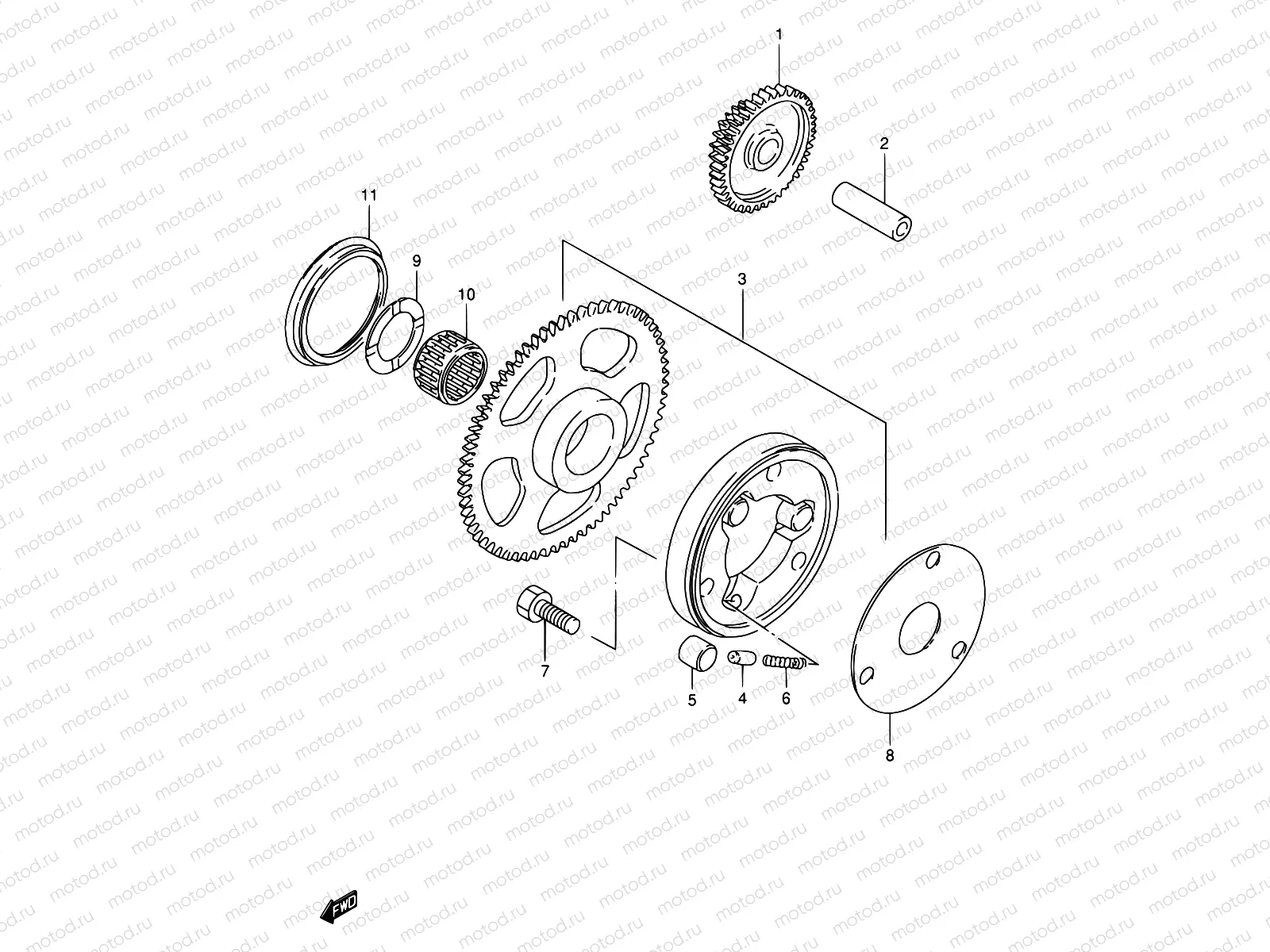 6 - STARTER CLUTCH