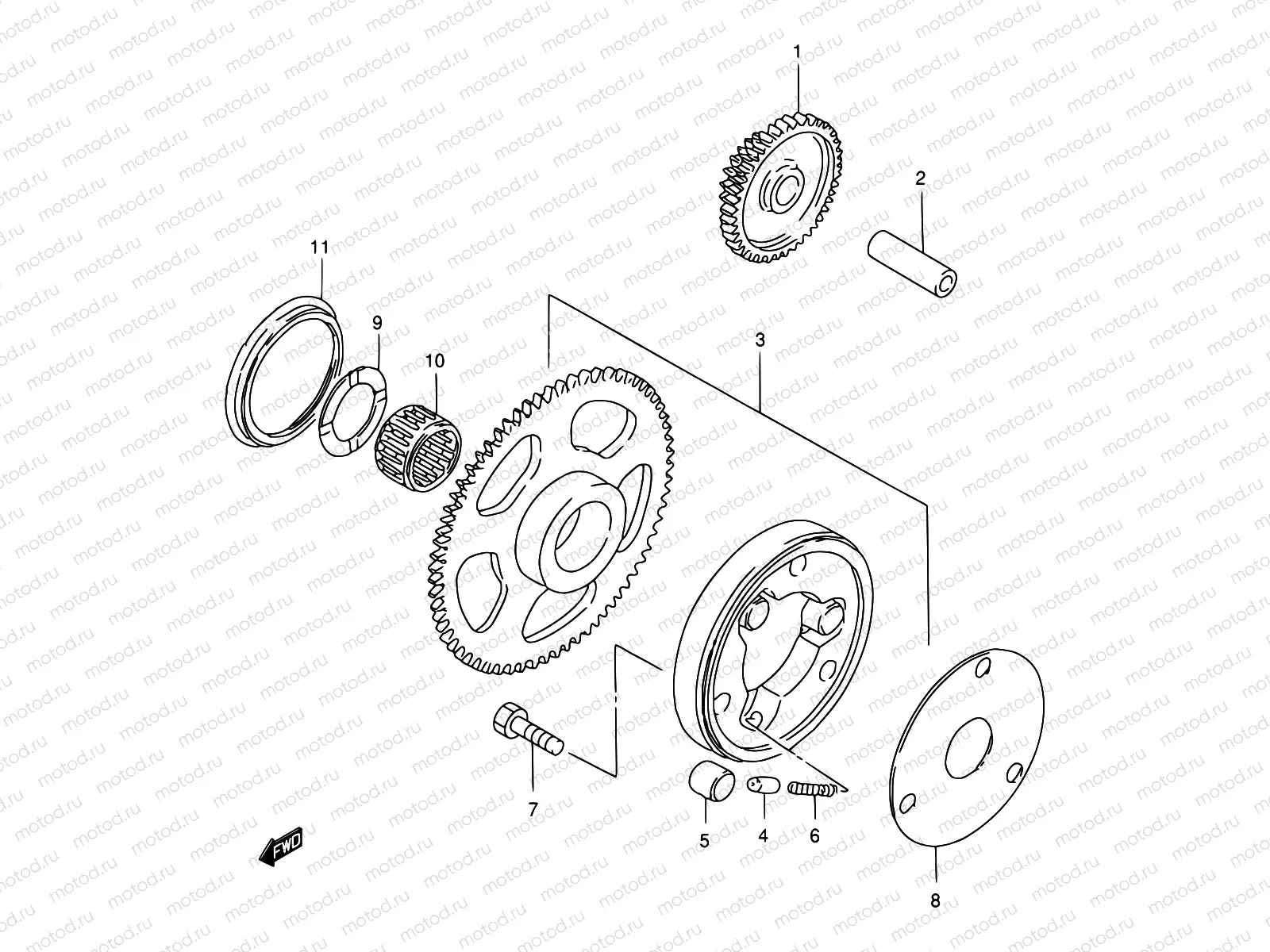 6 - STARTER CLUTCH