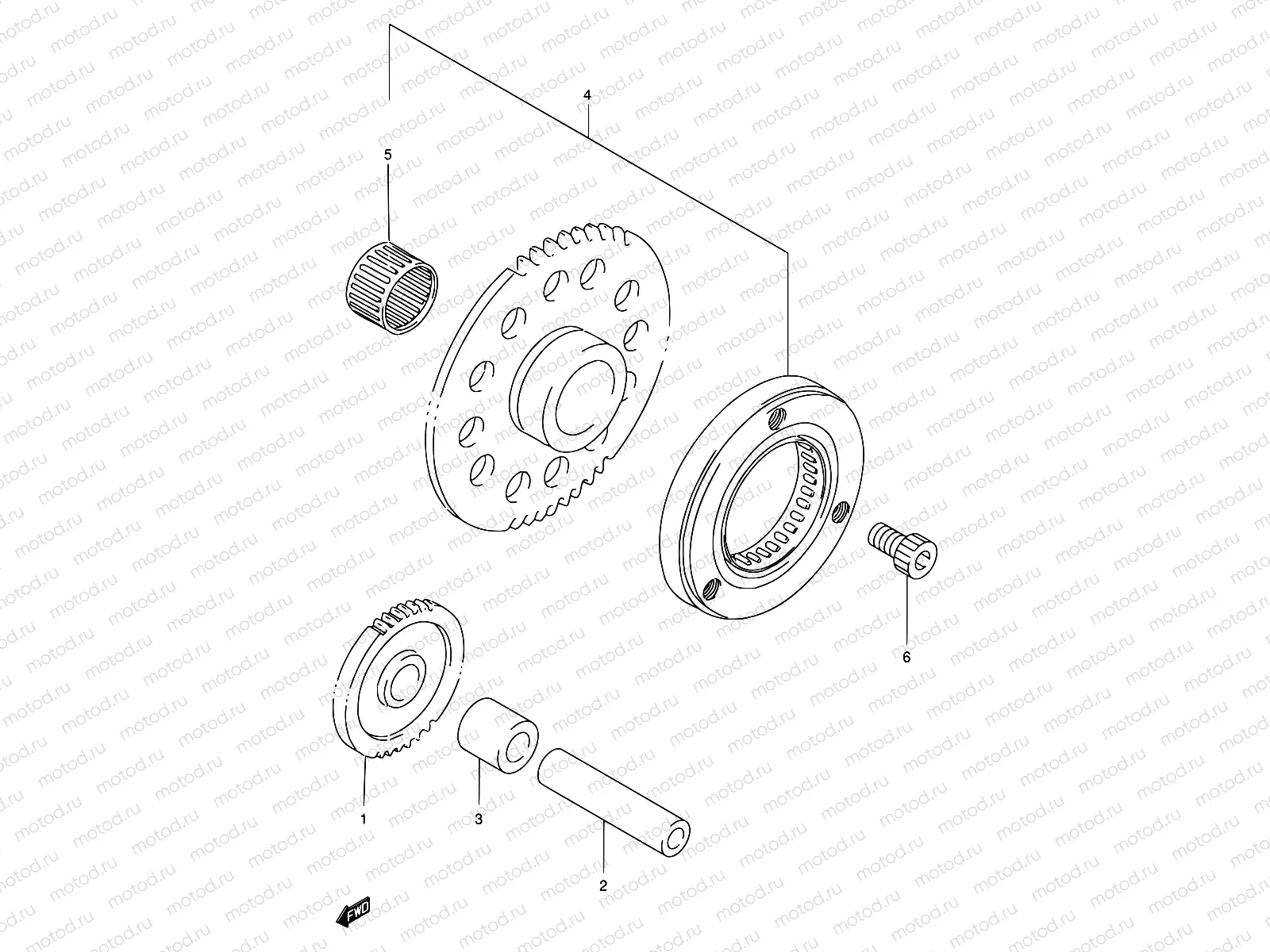 6 - STARTER CLUTCH