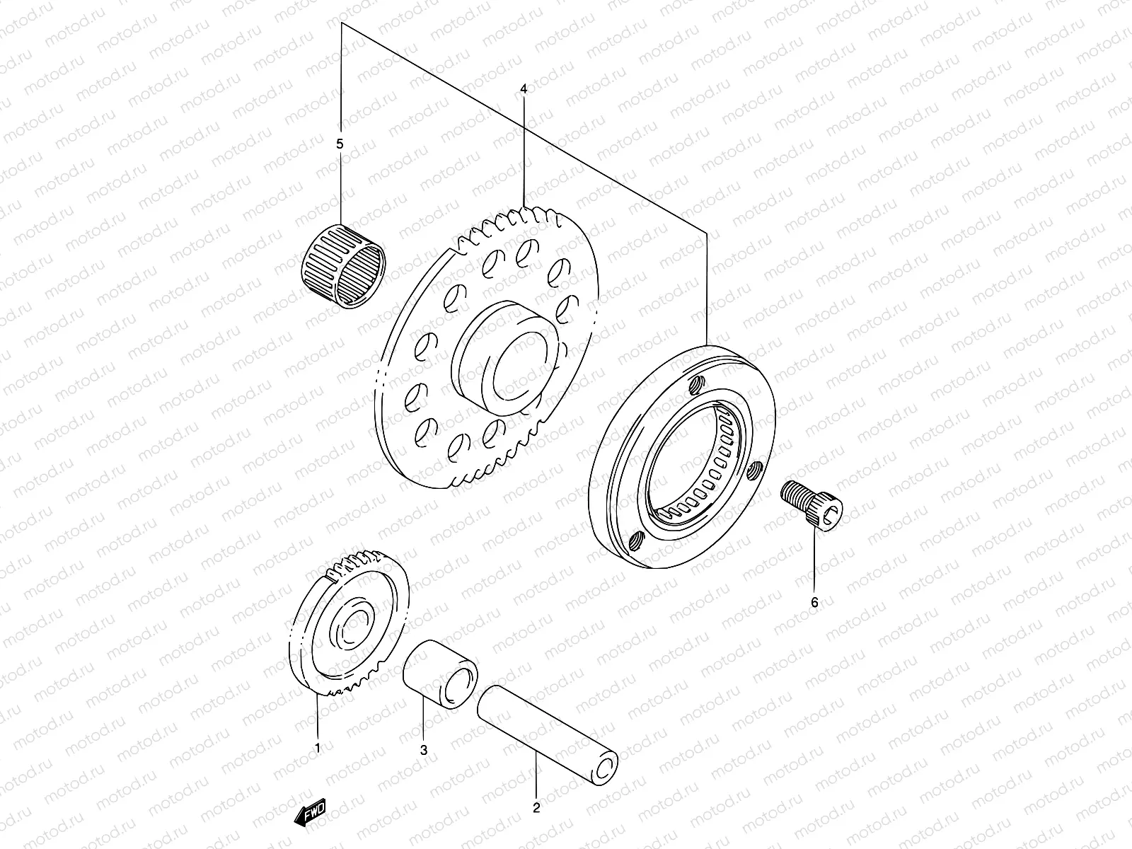 6 - STARTER CLUTCH