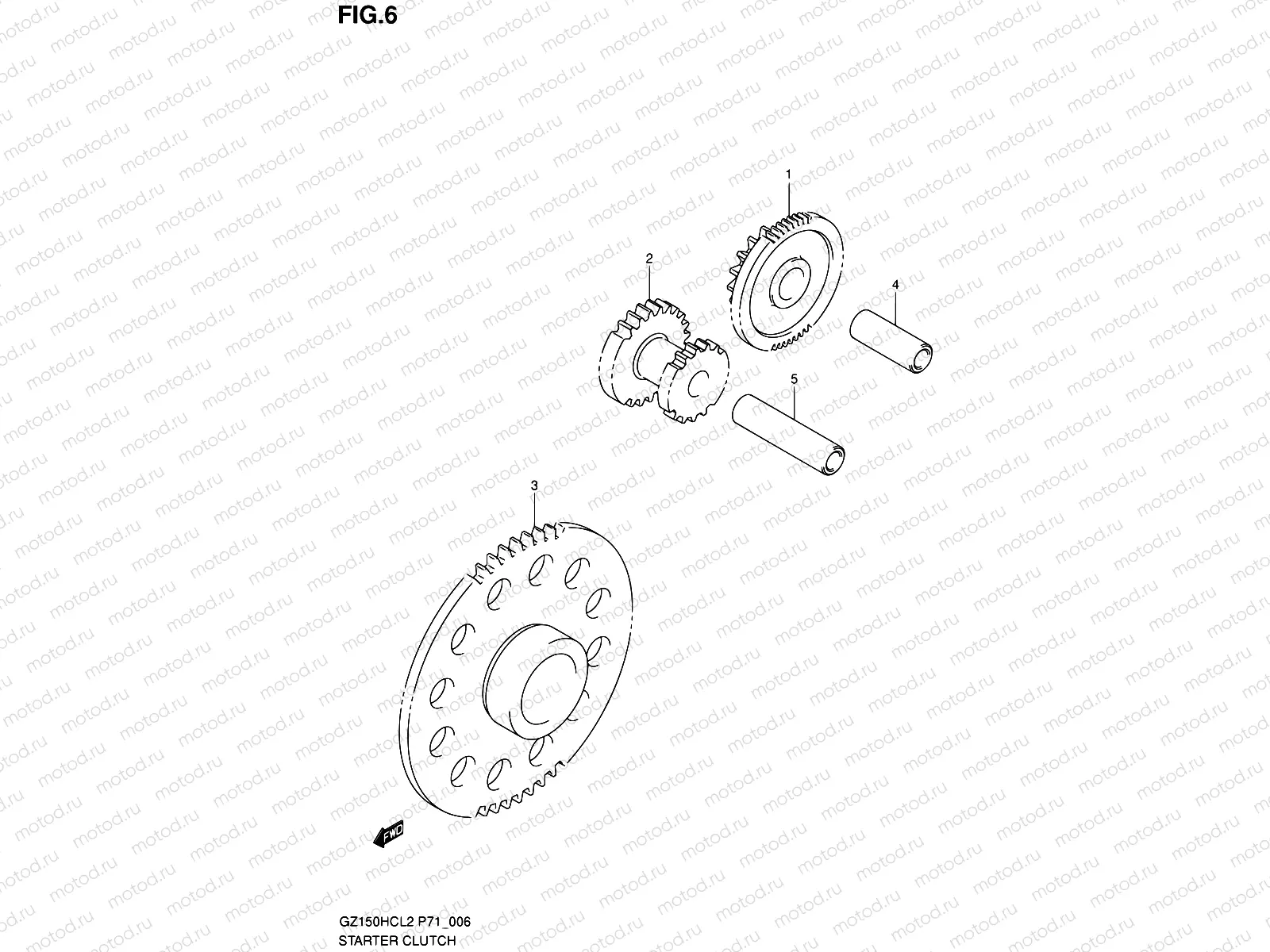6 - STARTER CLUTCH
