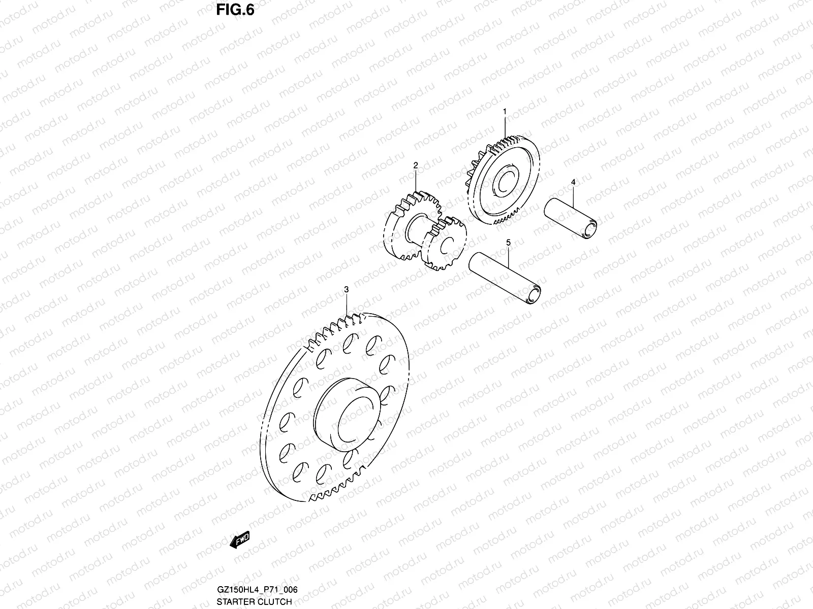 6 - STARTER CLUTCH