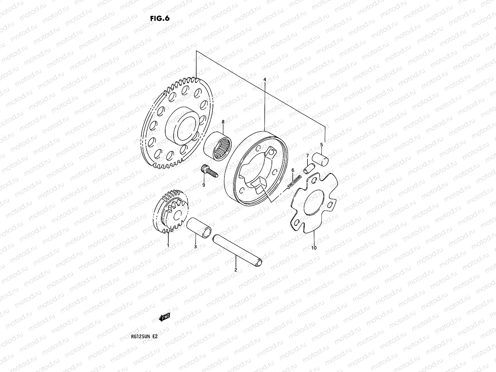 6 - STARTER CLUTCH